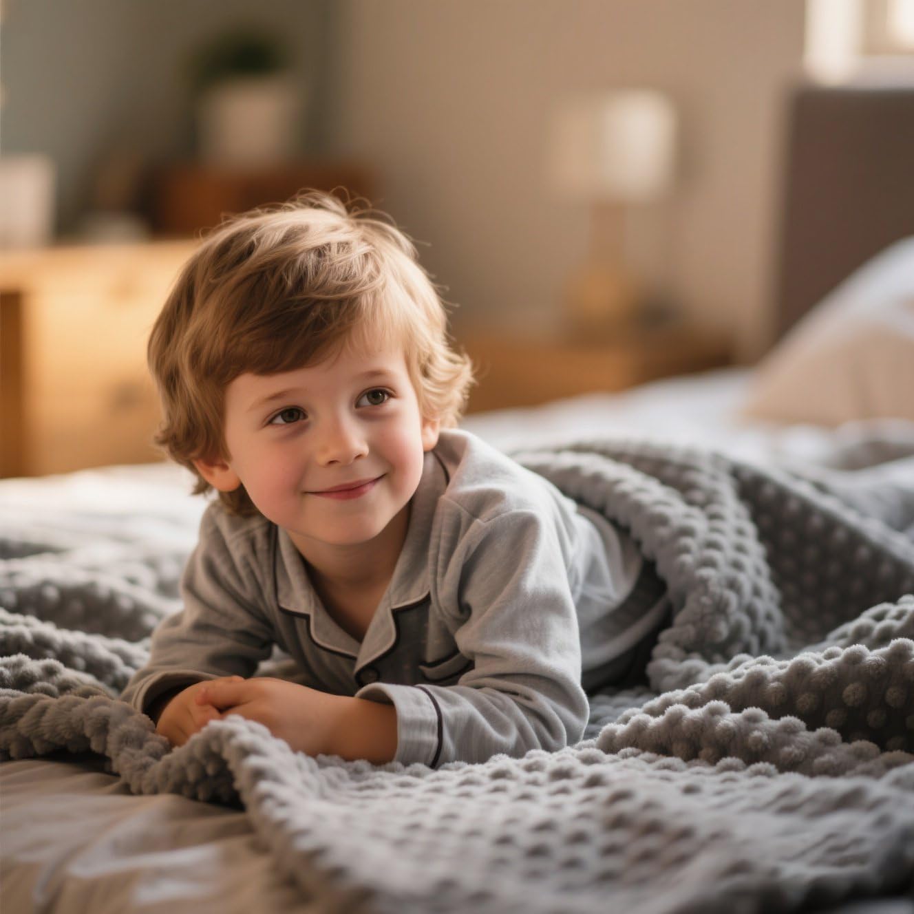 Grounding Throw for Pain Relief and Deeper Sleep,Earth Connect Bedding Sheet with Silver Fiber,Fluffy Throw Blanket Gifts for Women Men, Soft Fleece (Gray, 60 * 80IN)