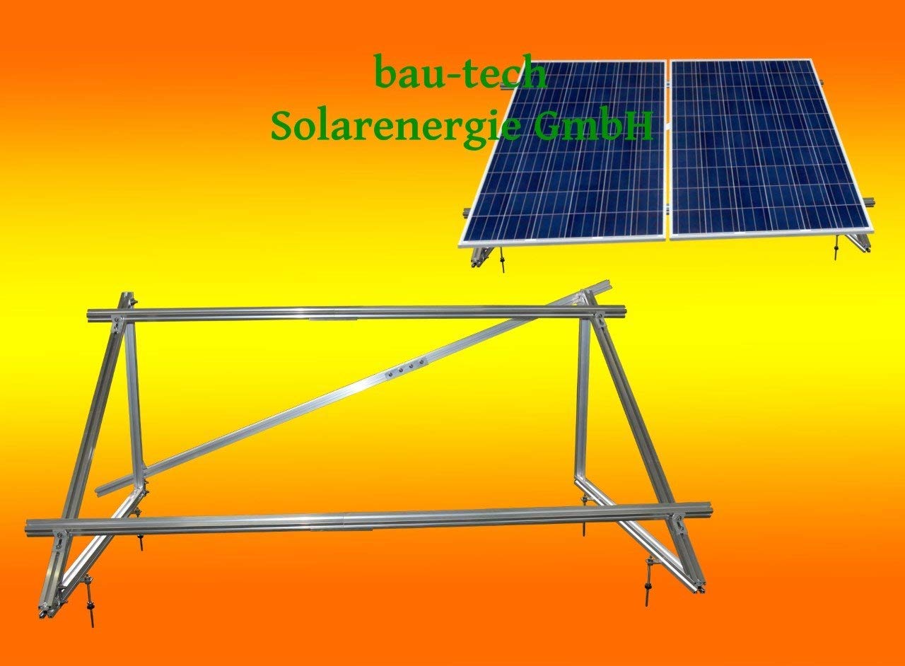 PV Solar Unterkonstruktion Aufständerung für 2 Module a 100Watt oder 130Watt
