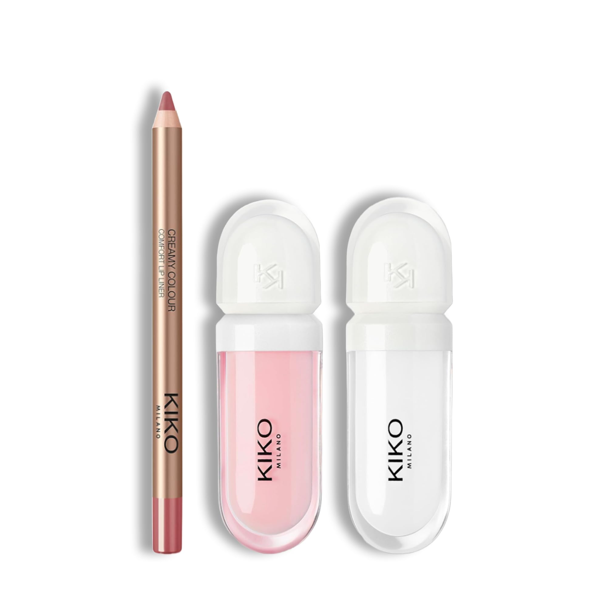 KIKO Milano LIp Volume Set | Tutu Rose, Transparent 02 & Creamy Comfort Lip Liner 05 | The Perfect Lip Set For A Volumise Effect
