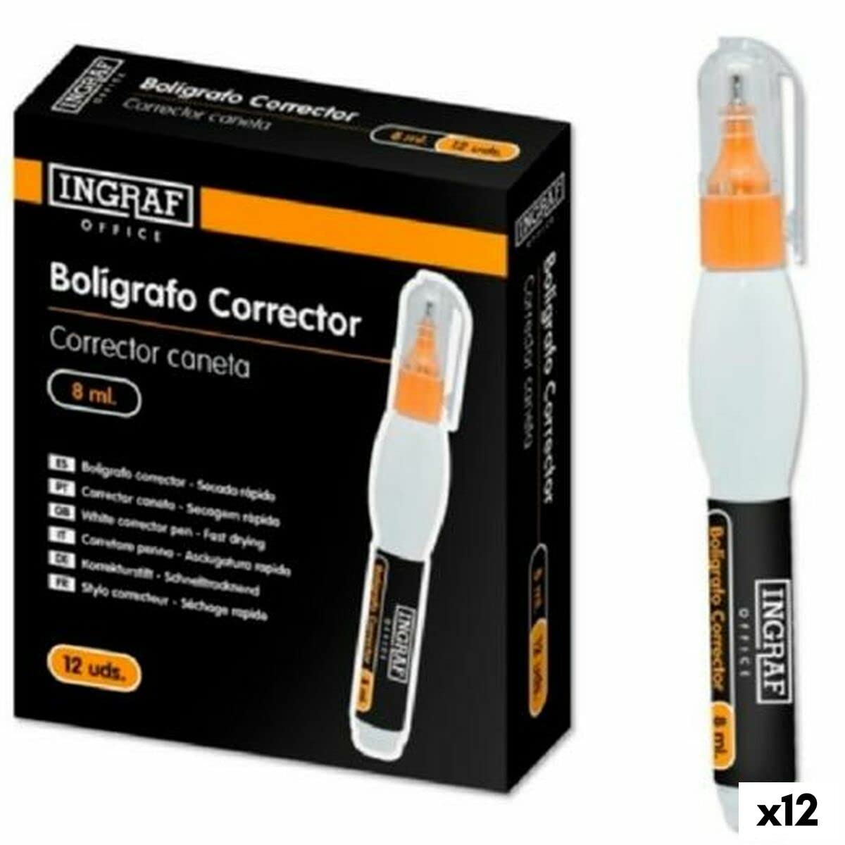 POE CORRECTOR BOLIGRAFO INGRAF OFFICE 8 ML. 870