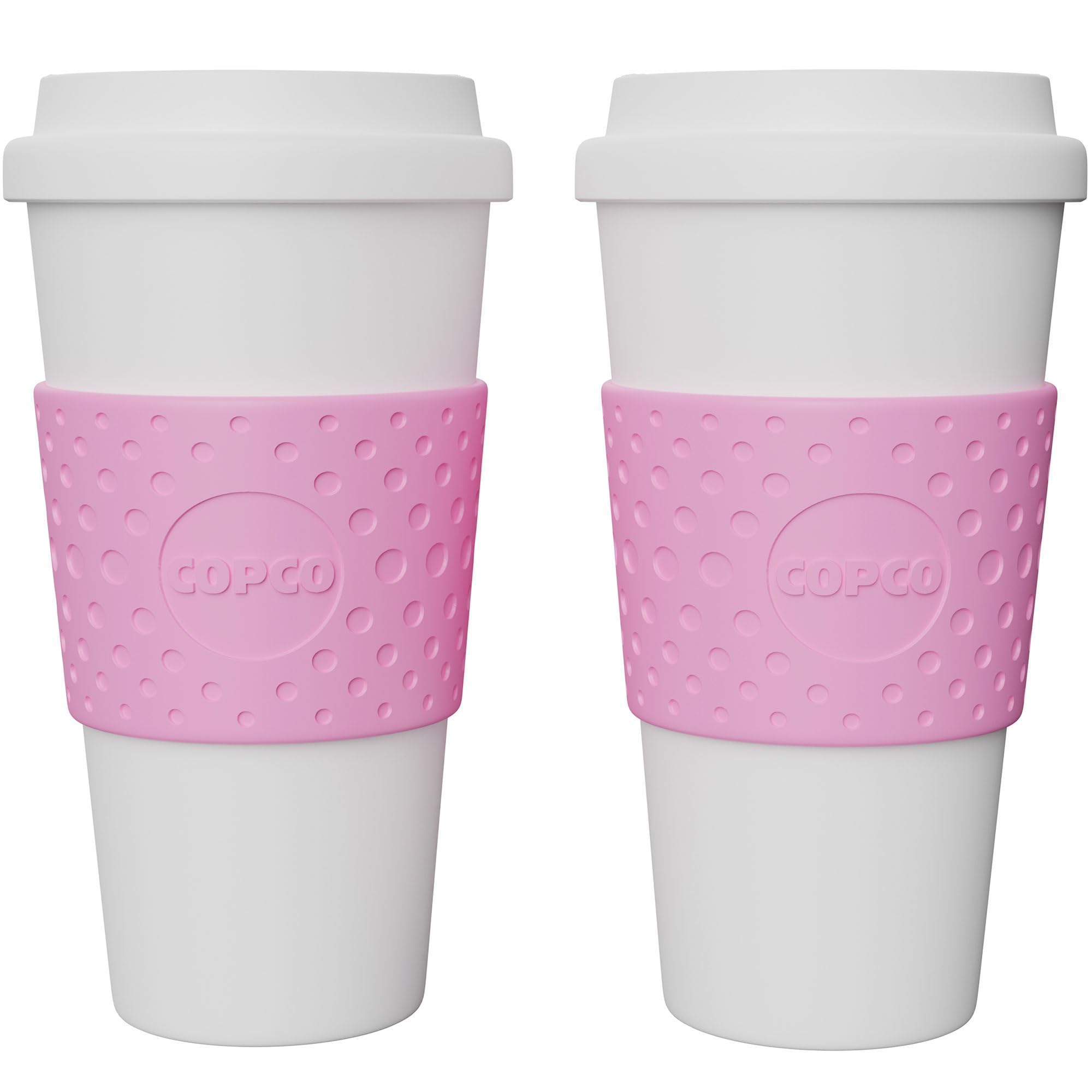 2510-9920 Acadia Travel Mug, 16-Ounce, Bubble Gum (Set of 2)