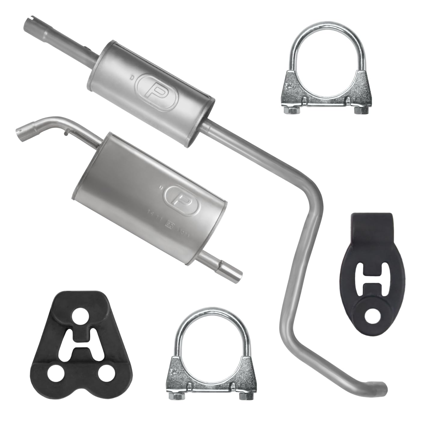Schalldämpferset Auspuffanlage Auspuff für Mitsubishi Colt 6 VI Z30 2004-06/2012 1.1 1.3
