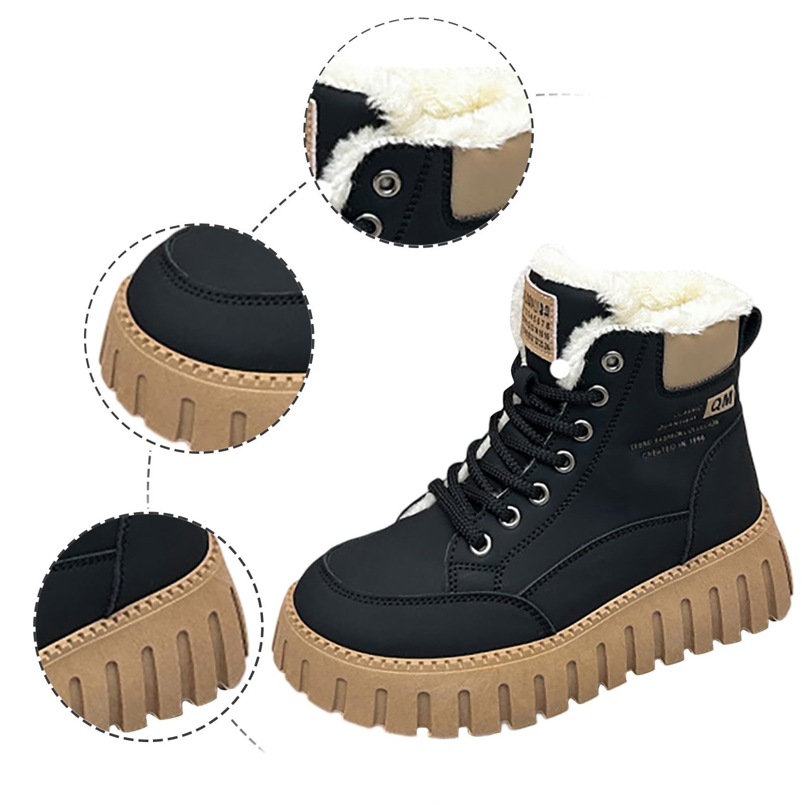 Apres Ski Femme Bottes De Neige Botte Chaussures Hiver D'hiver Pour Chaussure Bottine Montantes Randonnée Bottines Imperméable Boots Après Chaudes Chaude Fourrées Fourrée Après-Ski Apres-Ski