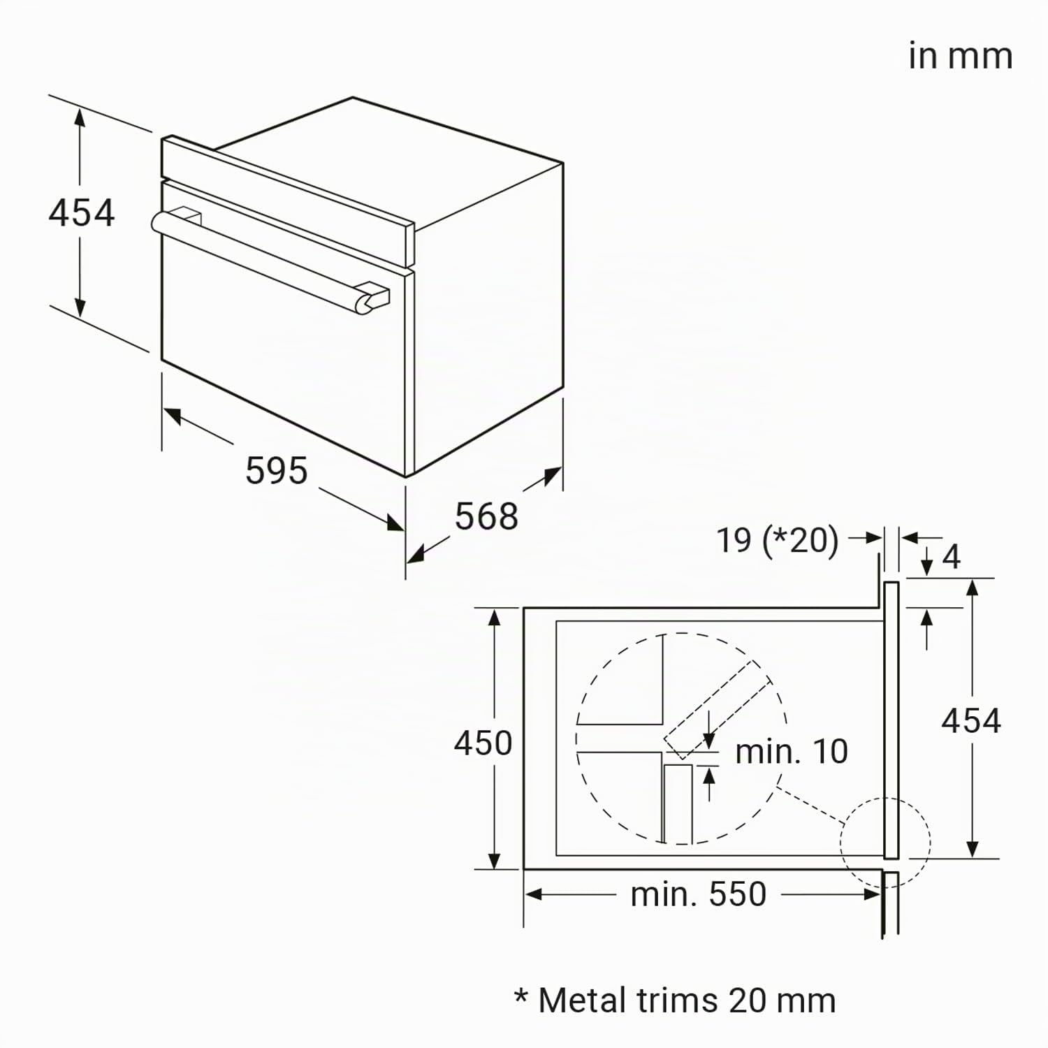 KKT KOLBE 5-in-1-Kombibackofen EBMS4503S2, 60 cm, 50 L | Dampfgarer, Mikrowelle, Pizzafunktion, Grill, Umluft, Heißluft, Automatik-Timer, LED-Display