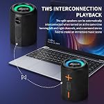 CYBORIS 2 in 1 Portable Splittable Bluetooth Speaker, Waterproof Split Wireless Speaker Bluetooth V5.3 with 20W Loud Stereo Sound, 24H Playtime, True Wireless Pairing for Home, Outdoor or Travel