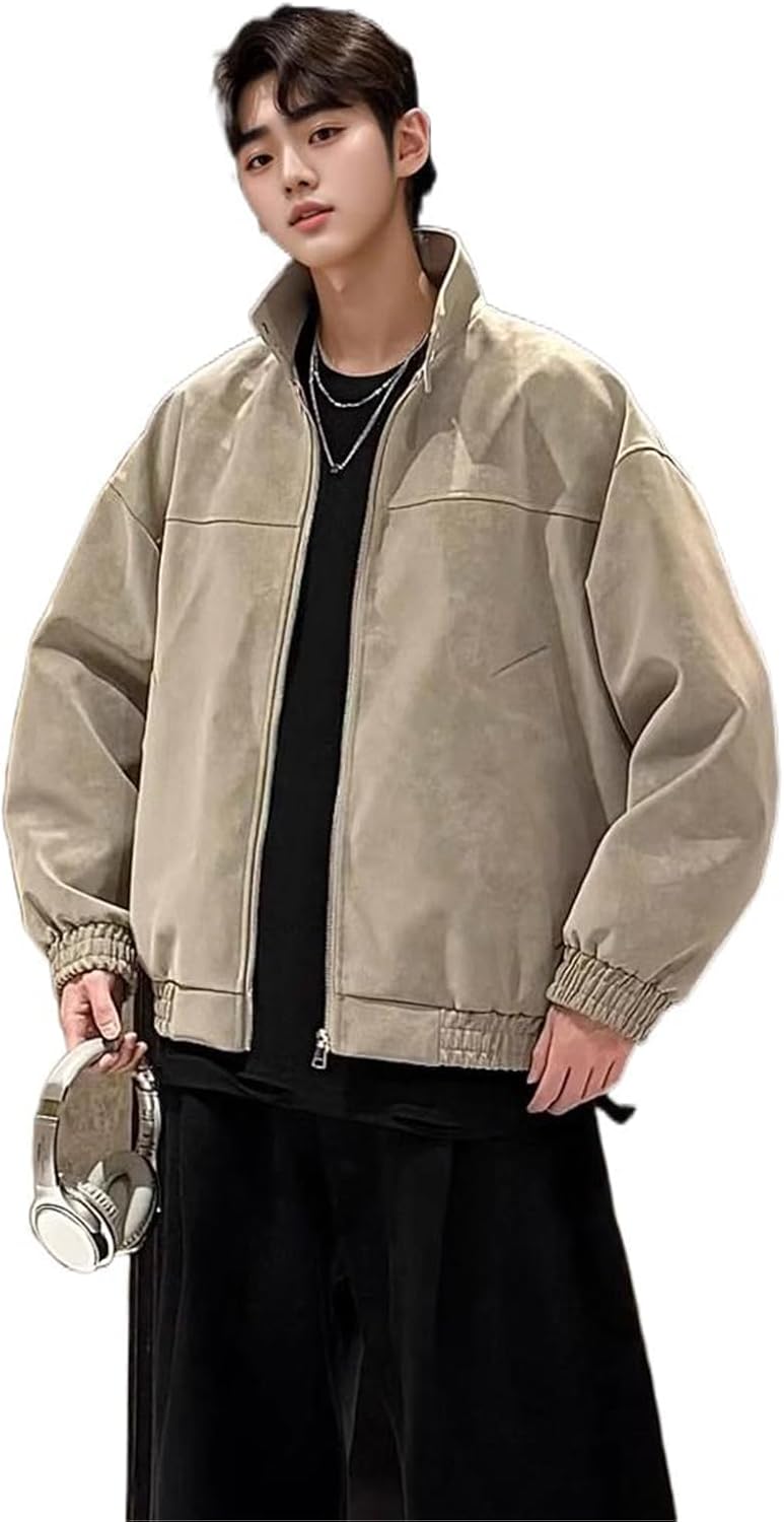 GUOYUXIAO Men's Jacket Male's Travelwear Loose Coat