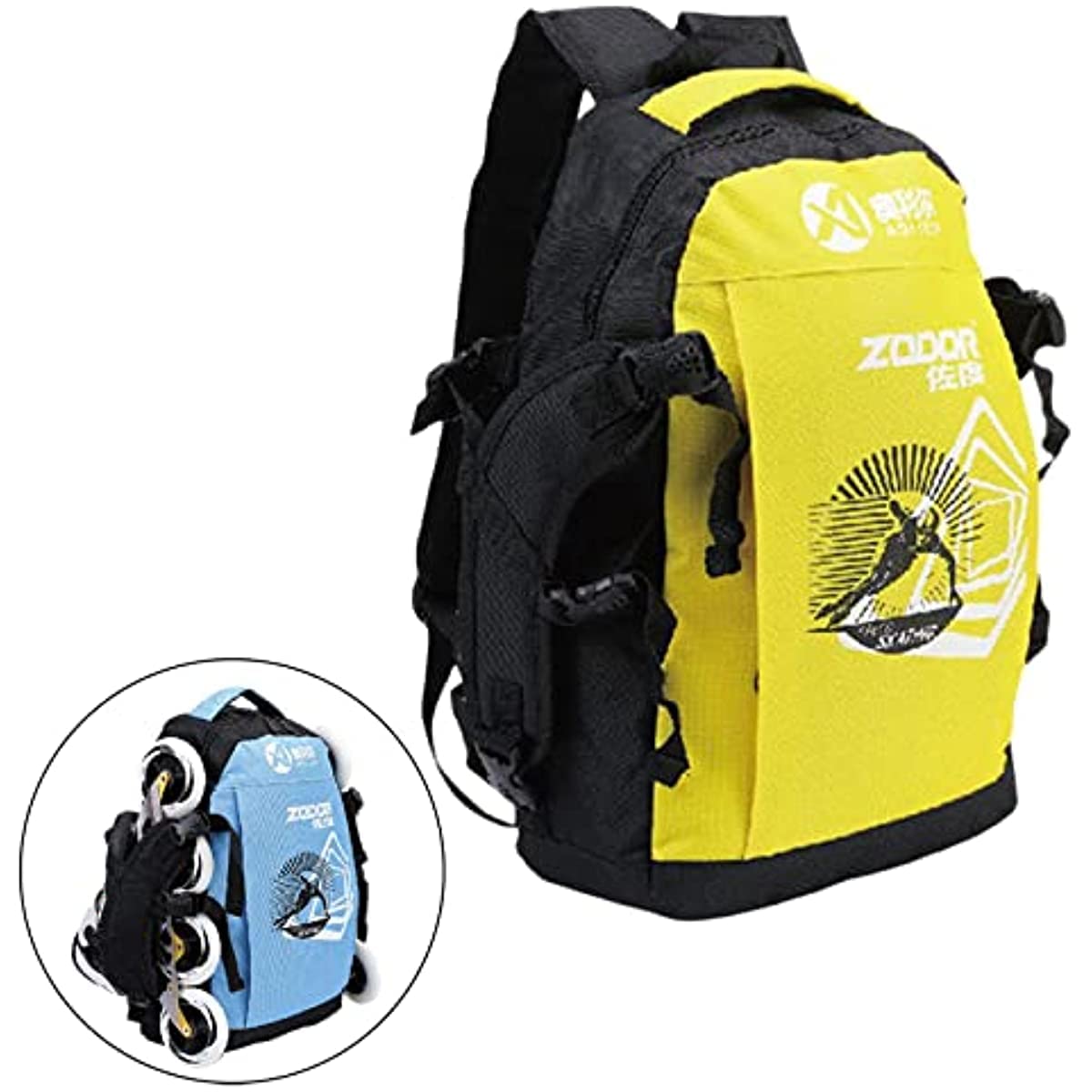 Patines de ruedas zapatos mochila patines en línea bolsa de almacenamiento equipaje bolsa para mujeres hombres