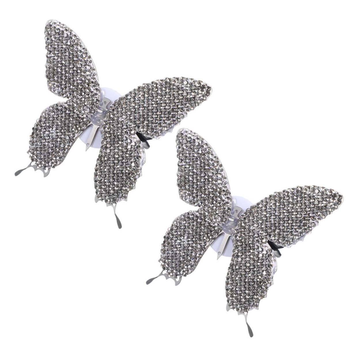 GLEAVI 5pezzi Clip Diffusore Fragranza Auto Forma Di Farfalla Con Strass Decorazione Elegante Per Ventilazione Auto Per Atmosfera Rilassante e Profumata