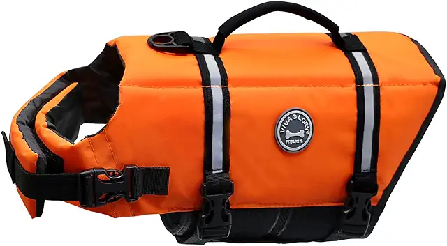 Gilet de Sauvetage pour Chien - Flottabilité Améliorée, Haute Visibilité, Toutes Tailles