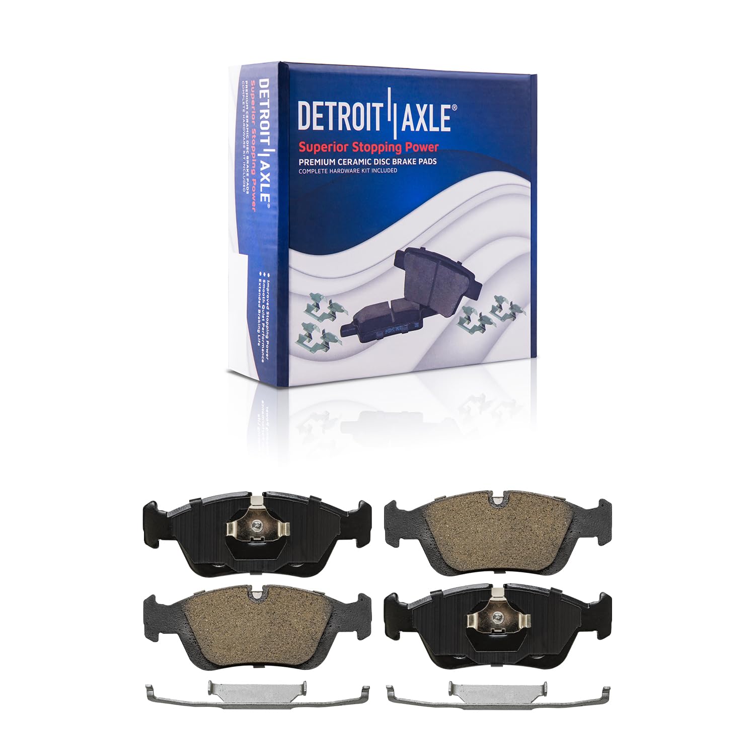Detroit Axle - Front Brake Pads for BMW 318i 318is 318ti 320i 325i 325is