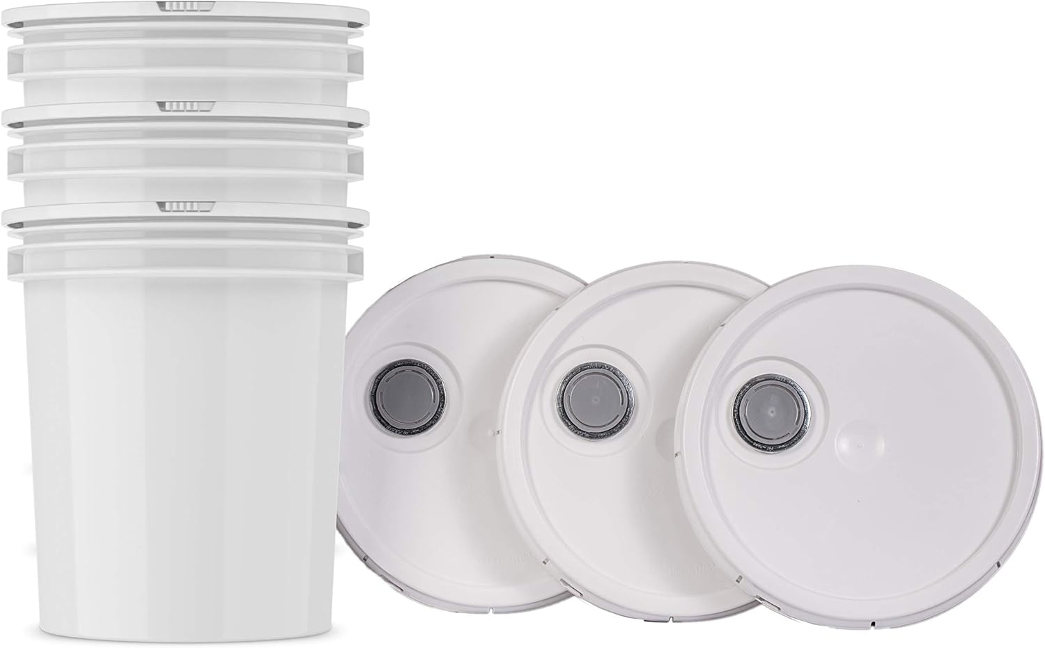 Starter Pack w/buckets (1-Detergent, 1-Chlorine, 1-Rinse) - Commercial Grade - High and Low Temperaute Dishwasher