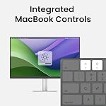 BenQ MA270U Moniteur 4K 3840x2160 de 27 po pour MacBook® Pro/Air, double USB-C, 90W Power Delivery, correspondance des couleurs Mac, hub USB, contrôle de la luminosité et du volume sur Mac, support réglable en hauteur et inclinaison, gamme de couleurs P3 | - Moniteur IPS 27 pouces 4K UHD avec revêtement nano mat, 95