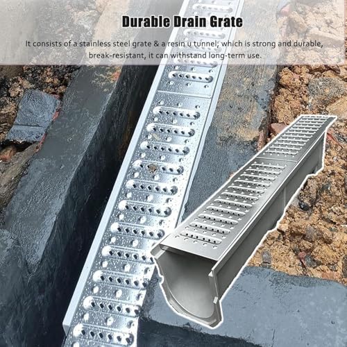 Desagüe de acero inoxidable para suelo de terraza y ducha 6