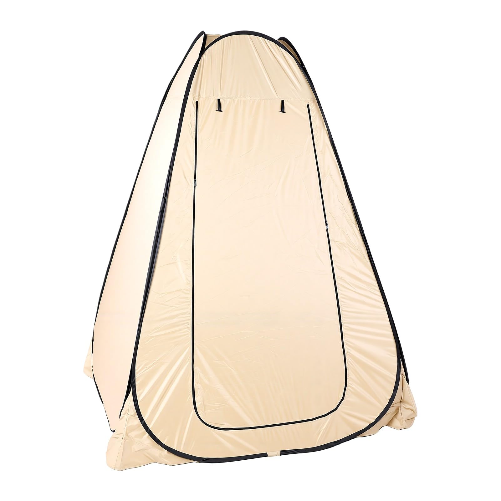 Naroote Tenda da Doccia per Esterni Tenda Fasciatoio Portatile Rivestita Nera per Campeggio con Tessuto Impermeabile 59,06x59,06x74,80 Pollici (Cachi)