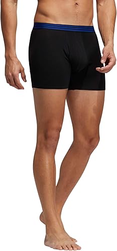 Miniatura 5 de adidas Calzoncillos tipo bóxer de algodón elástico para hombre (paquete de 4)