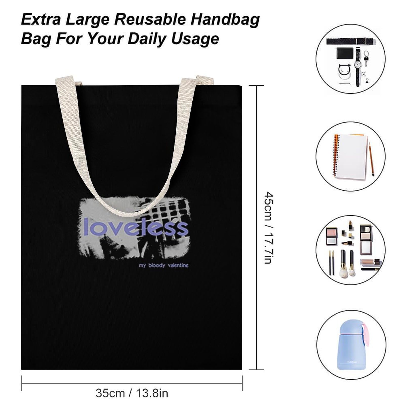 Amazon.co.jp: トートバッグ My Bloody Valentine ロック Loveless