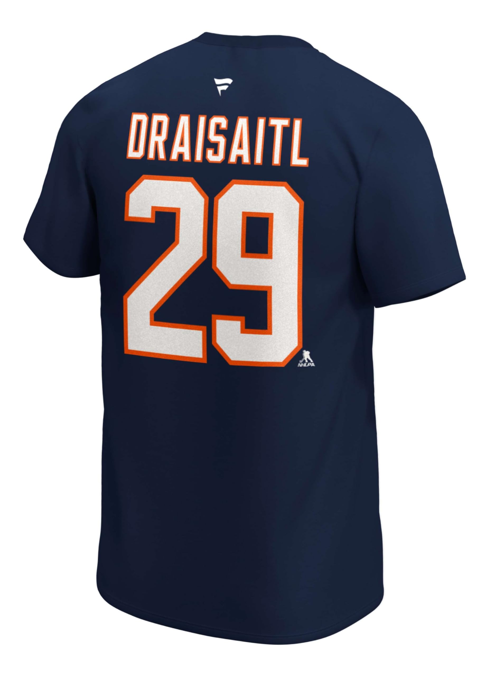 Fanatics Leon Draisaitl #29 Edmonton Oilers Iconic Player NHL T-Shirt Navy