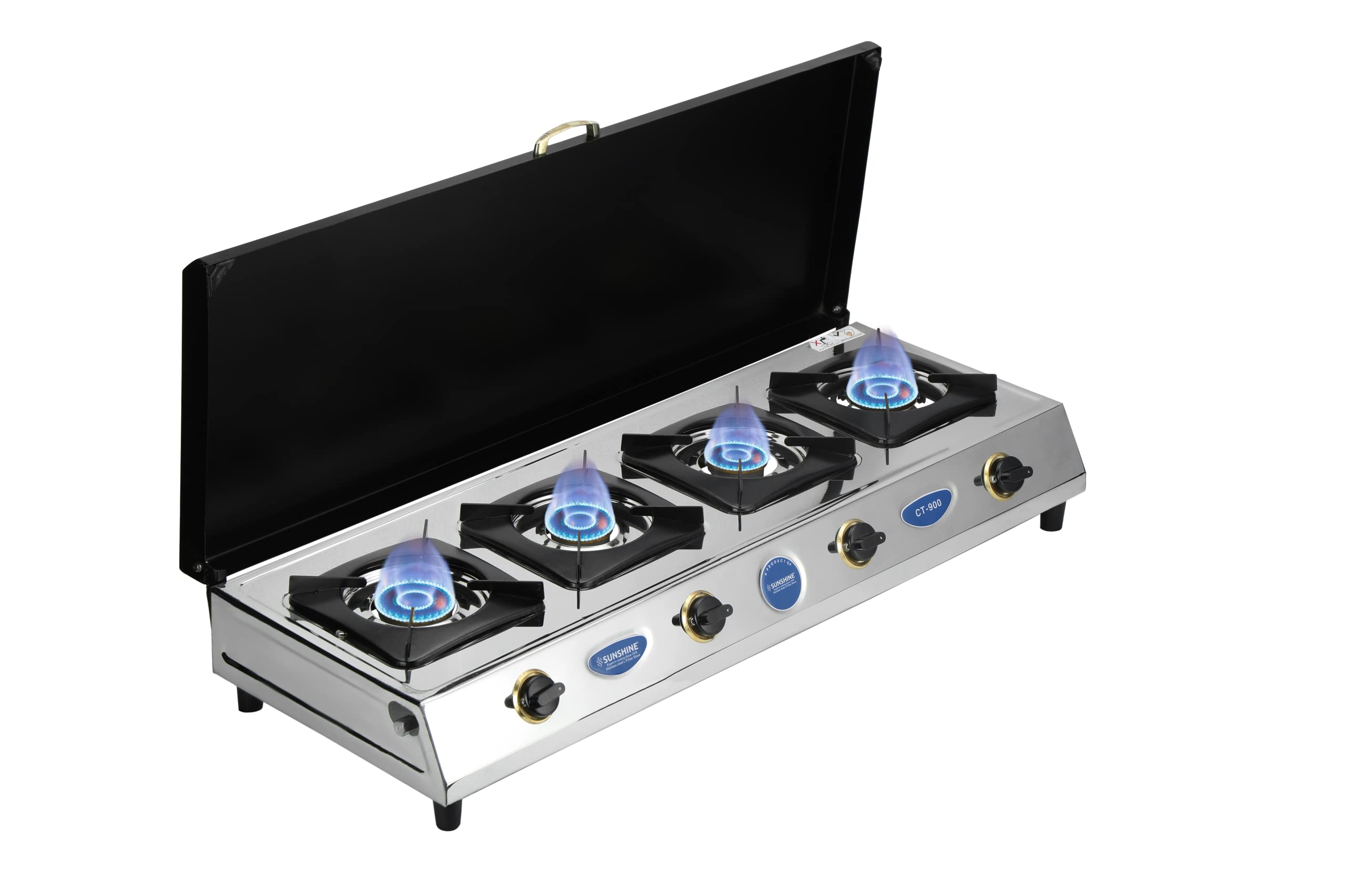 Sunshine CT900 4 Burner Gas Stove - Stainless Steel -6
