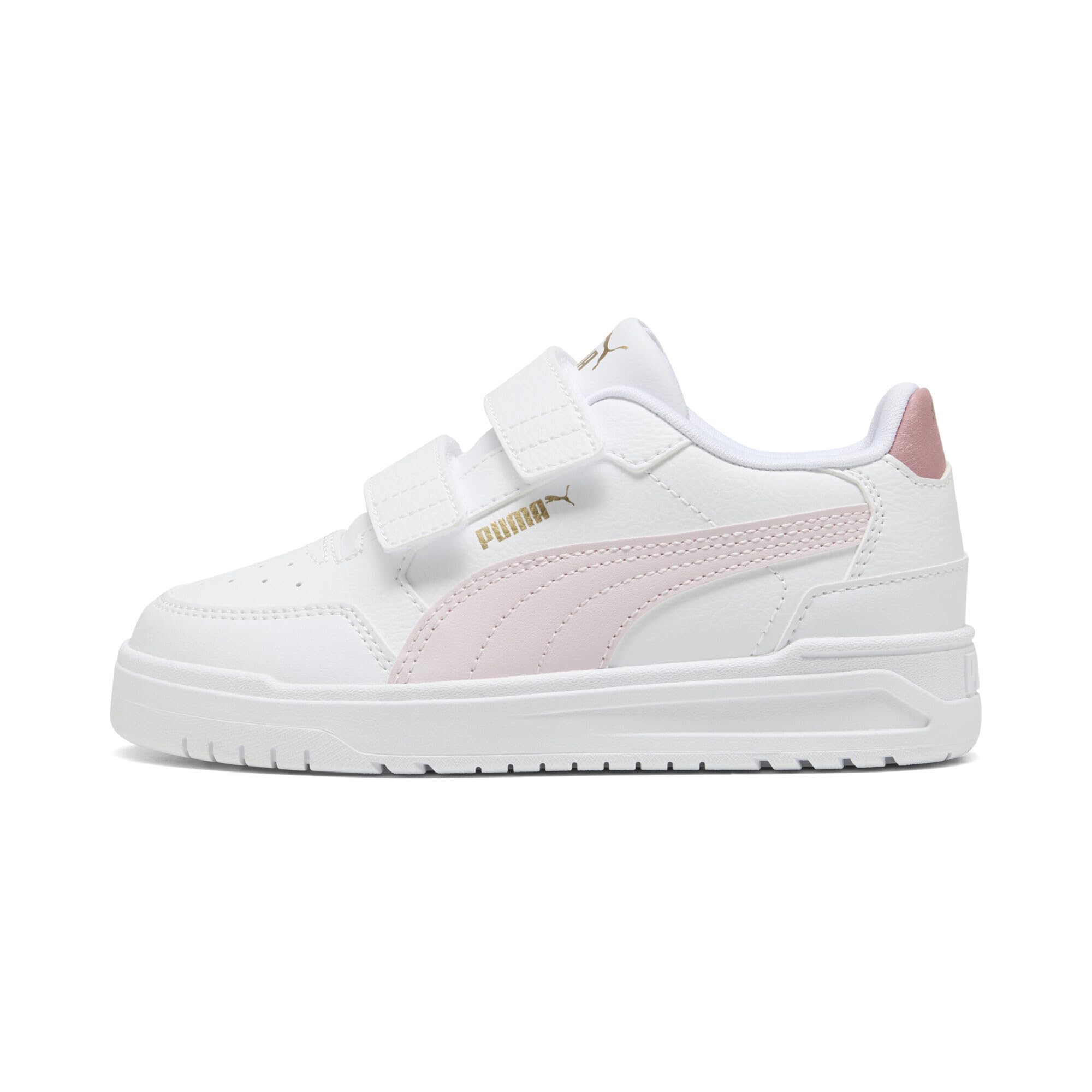Puma Shuffle Downtown LO V PS Sneaker, biało-pudrowy róż, 2,5 UK dziecko