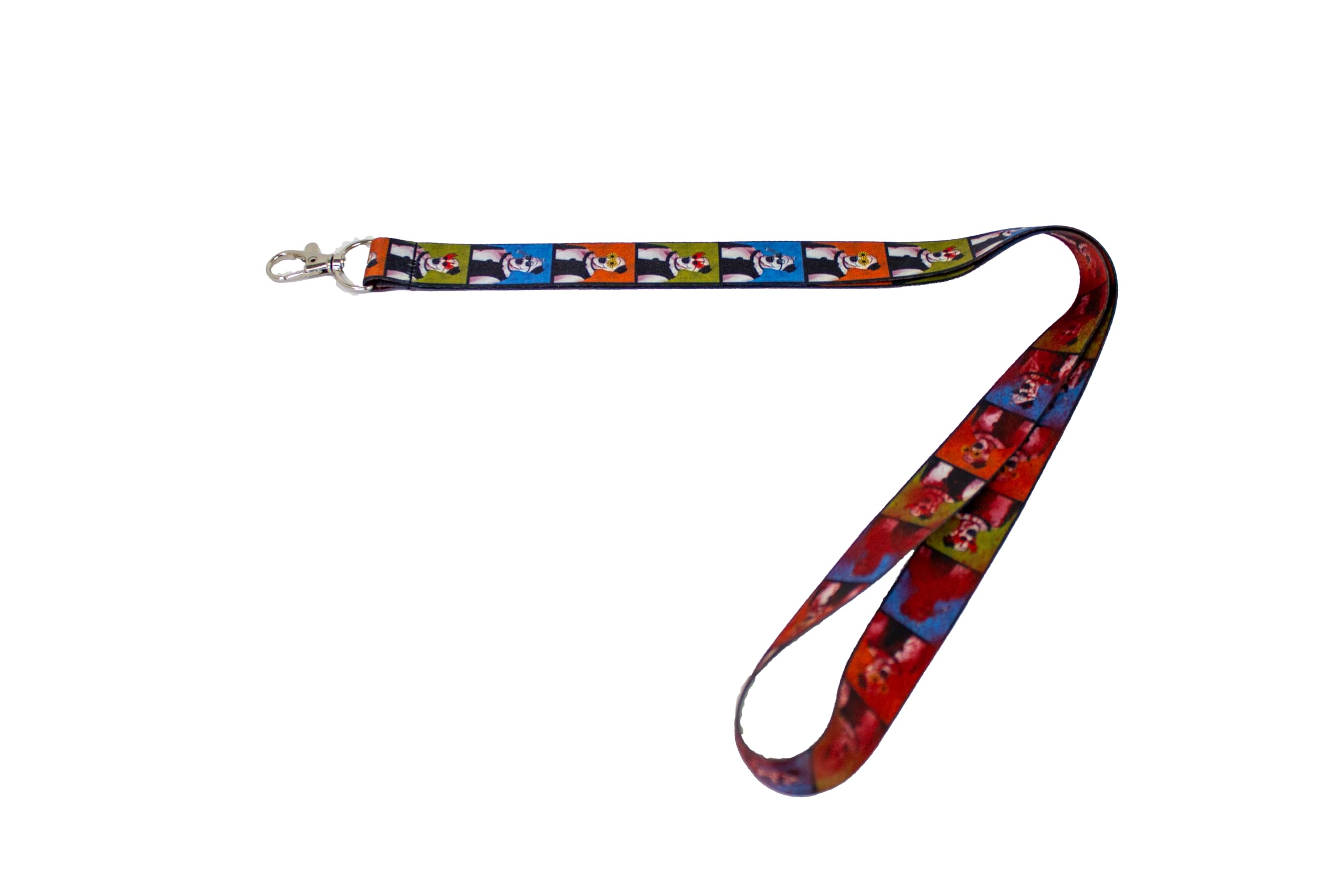 Tennada Clown Art Terrify Neck Lanyard with Claw Clasp | Key Holder, Card Holder, Whistle Holder