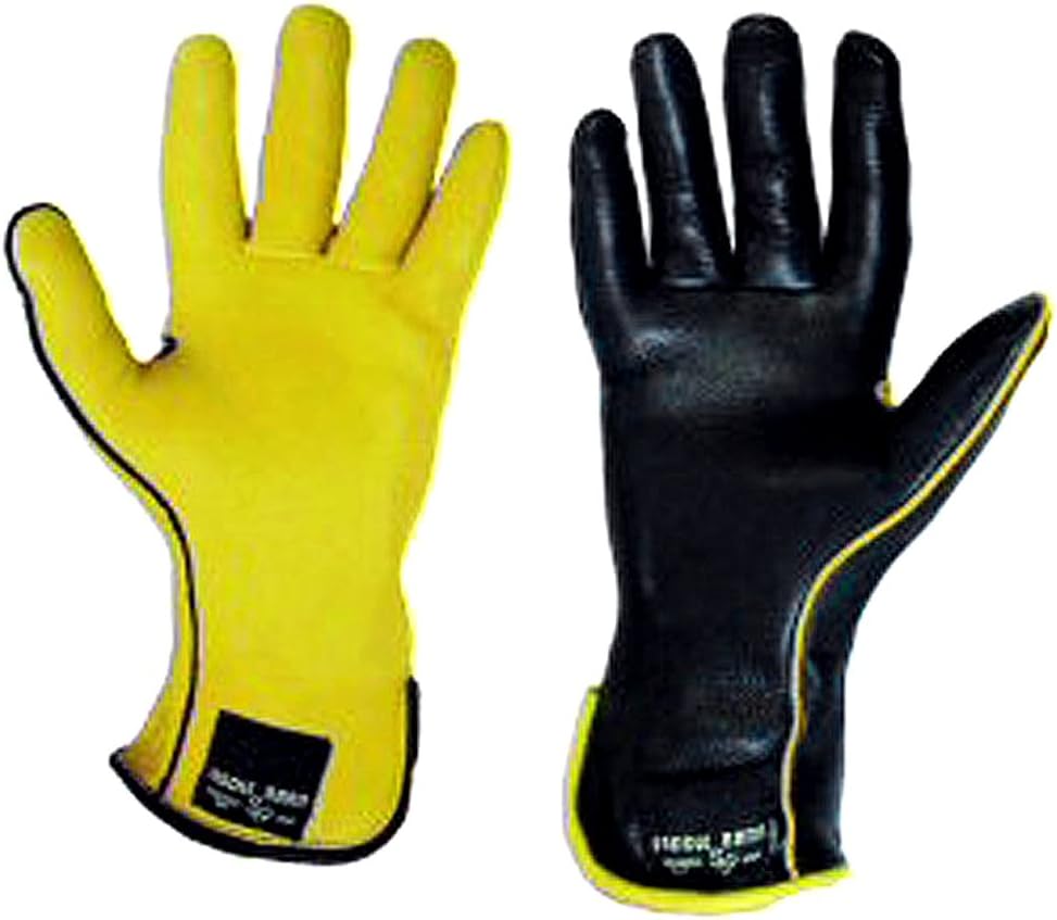 SADDLE BARN 9.5 Size Super Rodeo Gloves Deer Skin Bull Riding Right Hand Gold