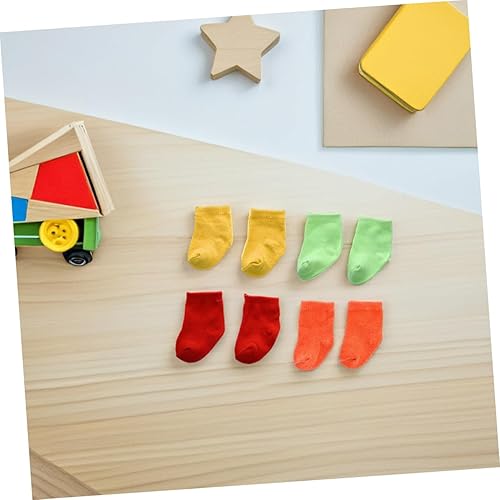 Miniatura 6 de NUOBESTY 6 pares de calcetines de muñeca mini calcetín ropa de bebé figura de acción accesorios para muñeca