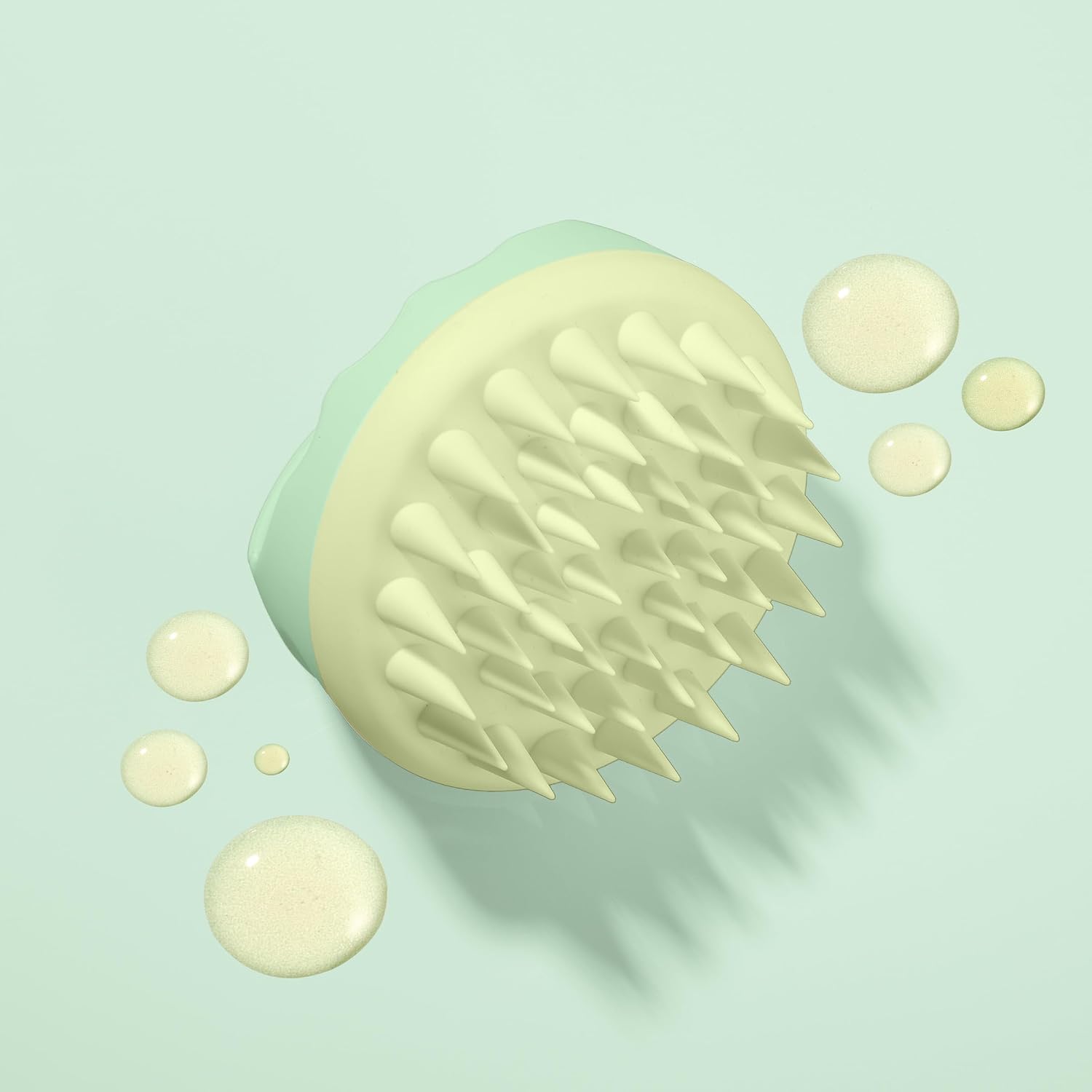 Nature Spell Scalp Massager & Scrubber with Soft Silicone Bristles,