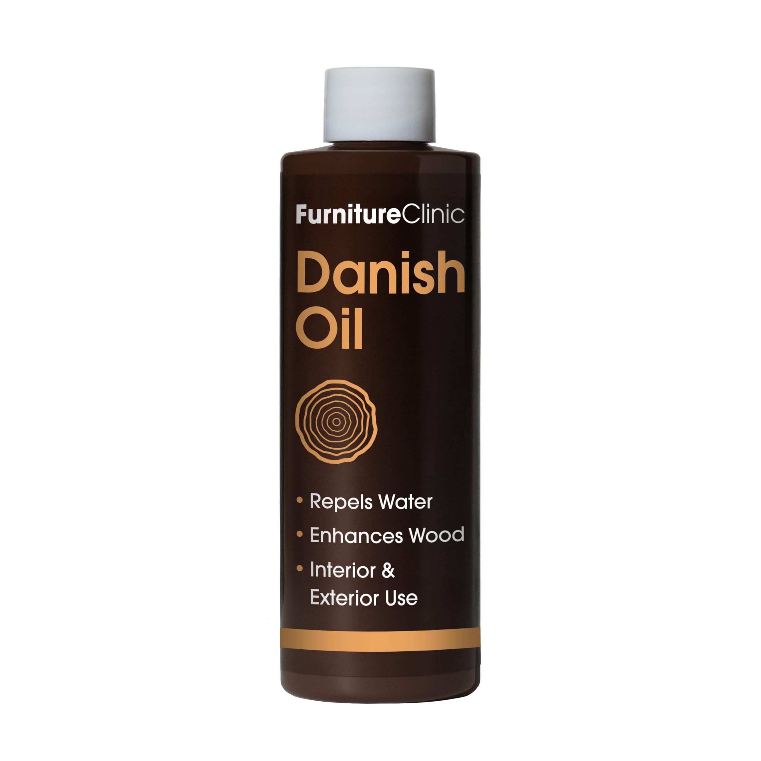 Furniture Clinic Danish Oil For Wood 250Ml - Premium Oil To Enhance The Natural Beauty Of Oak, Pine & More - Seal & Protect For A Satin Finish 5060202370122