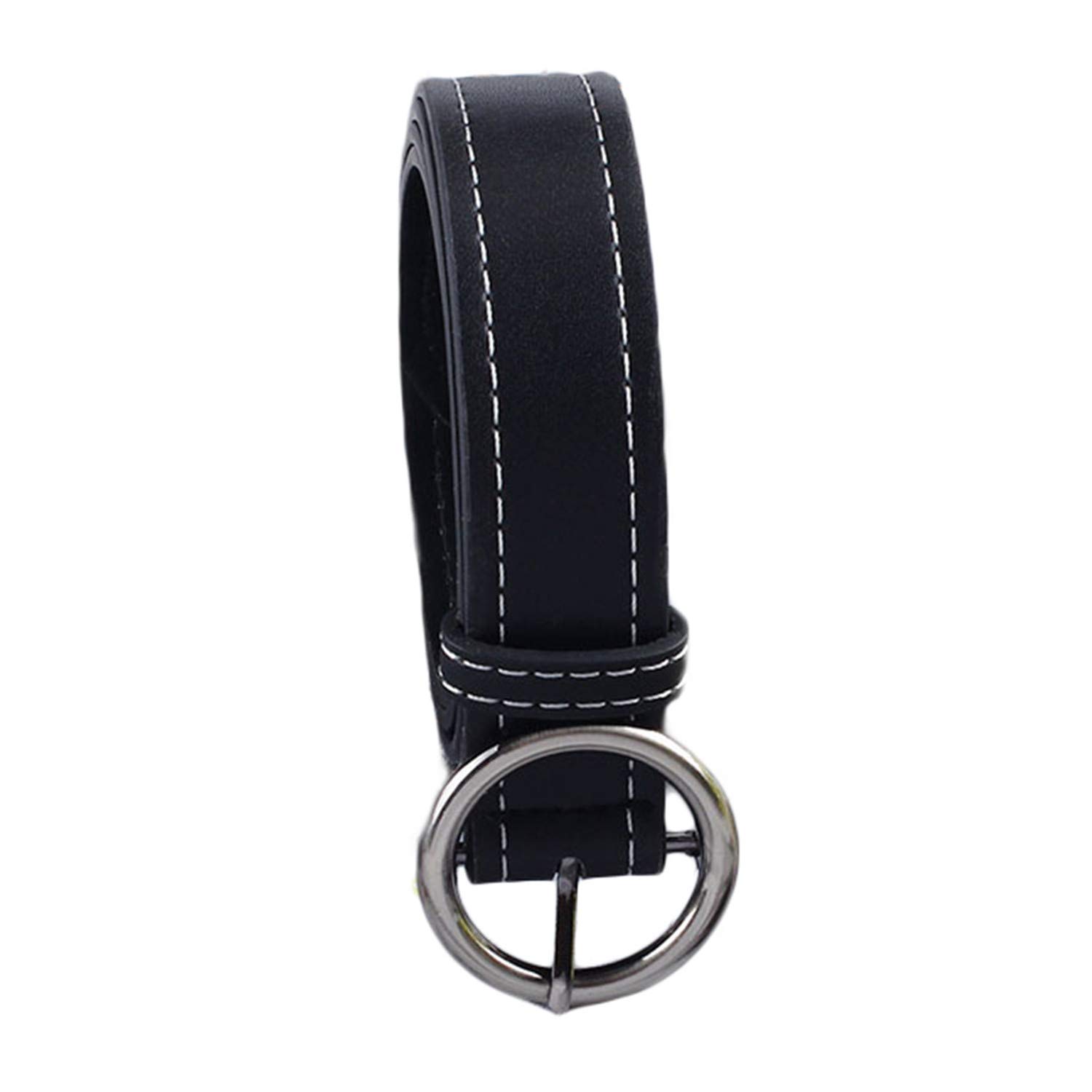 Andongnywell Womens Leather Casual Skinny Jean Belt Buckle Ladies Casual Leather Belt Buckle for Jeans Pants