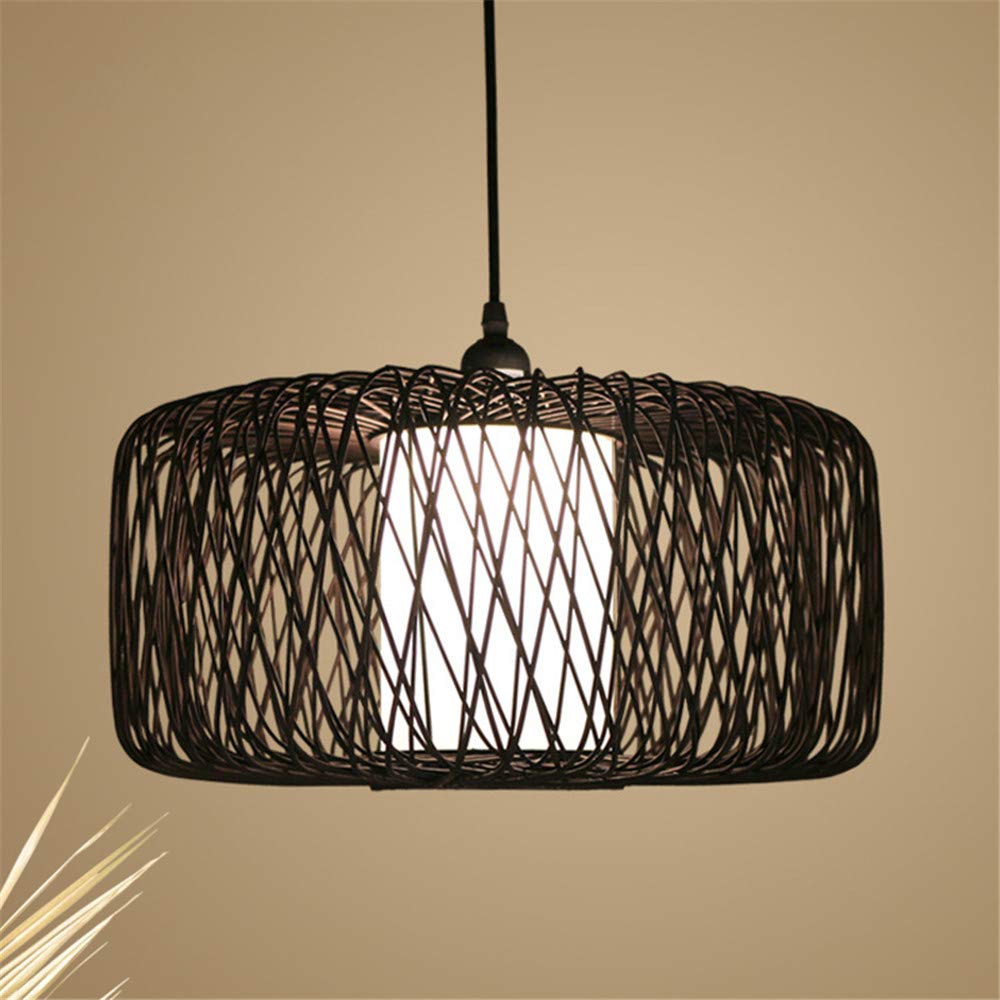 Black And Rattan Light Shade atelieryuwa.ciao.jp