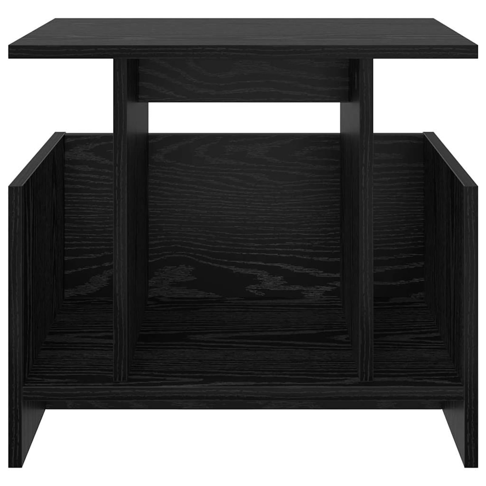 Gecheer TV-Ständer Schwarz Eichen-Optik 50 x 35 x 45 cm Holzwerkstoff, Fernsehschrank Fernsehtisch TV-Lowboard für Wohnzimmer Home-Cinema Gamerzimmer891002