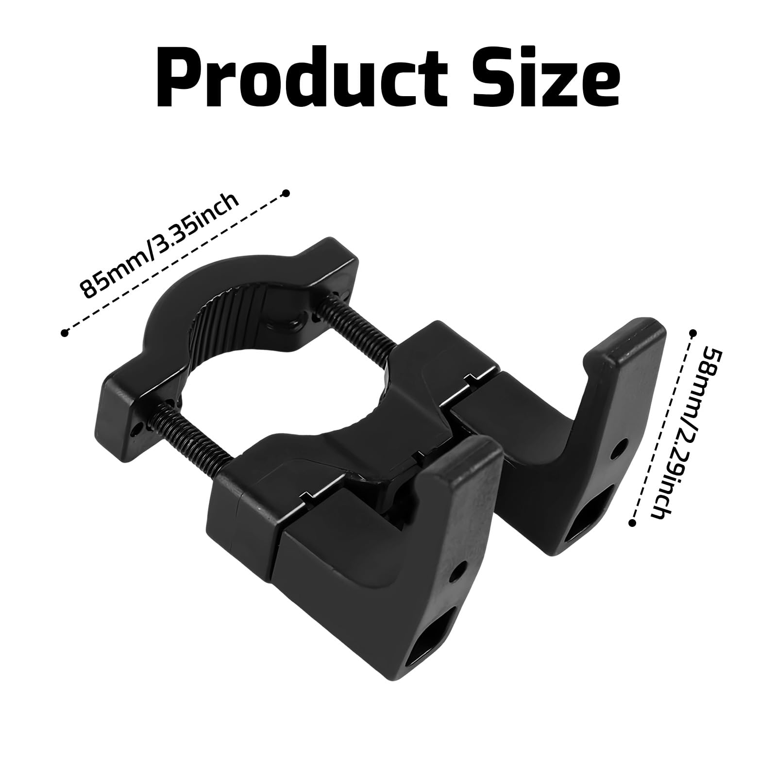 Gancio Anteriore per Scooter Elettrico - Design a Doppio Gancio Ultra Resistente - Ganci per Scooter - Supporto Anteriore Rinforzato per Trasporto Sicuro di Borse e Zaini