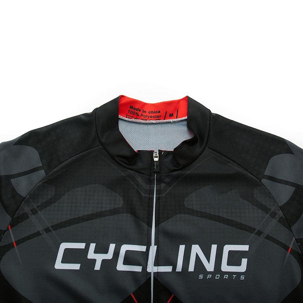 SUDU SUDO Men's Cycling Jersey Set Road Bike Shirts Bib Shorts Breathable Cycling Clothing Kit with 20D Gel Padded