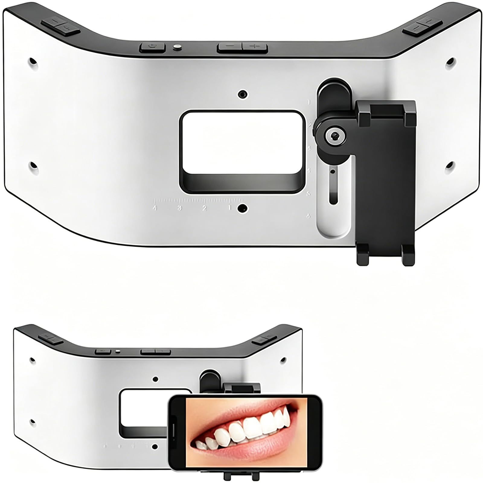 Luce Mobile per Fotografia Dentale, Luce per Fotografia Odontoiatrica, Kit per Fotografia di Otturazioni Dentali con Staffa, 5 Livelli di Luminosità, Intensità Luminosa Fino A 32000 LX per