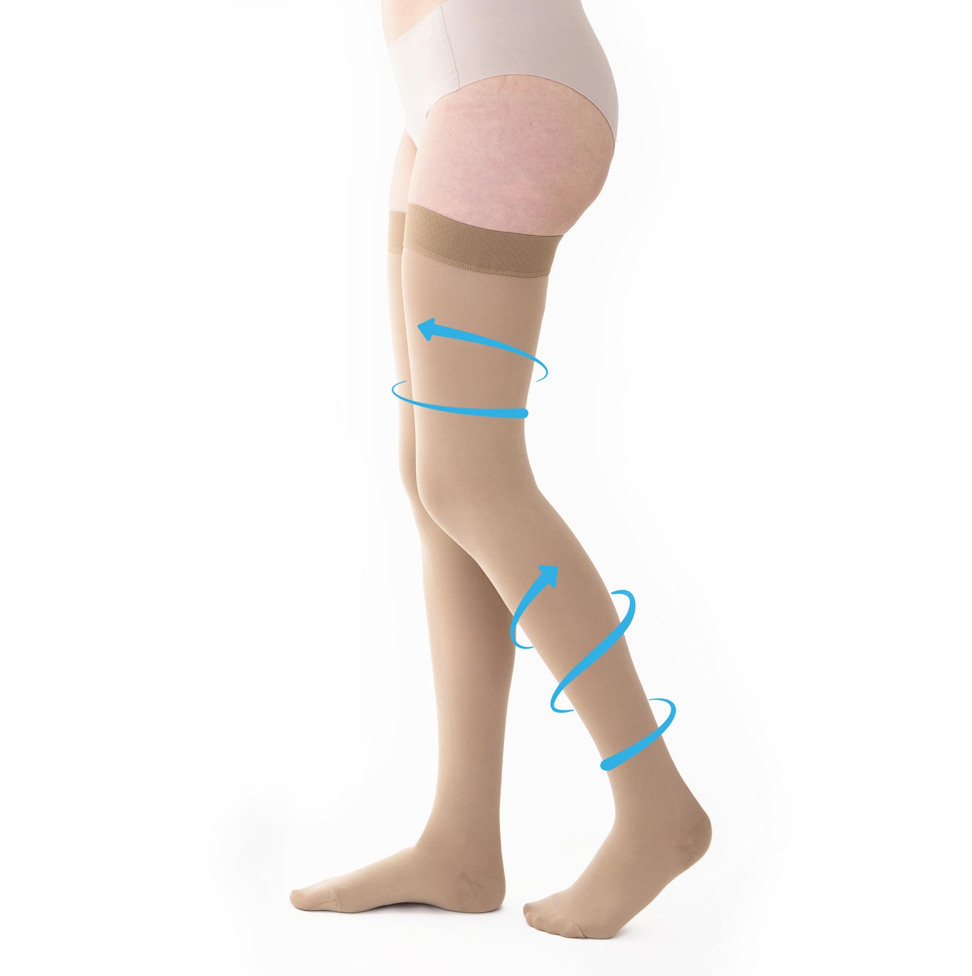Dott. Piazza Autoreggenti Terapeutiche in Microfibra Soft - Classe I di Compressione - CL1- K1- Punta chiusa