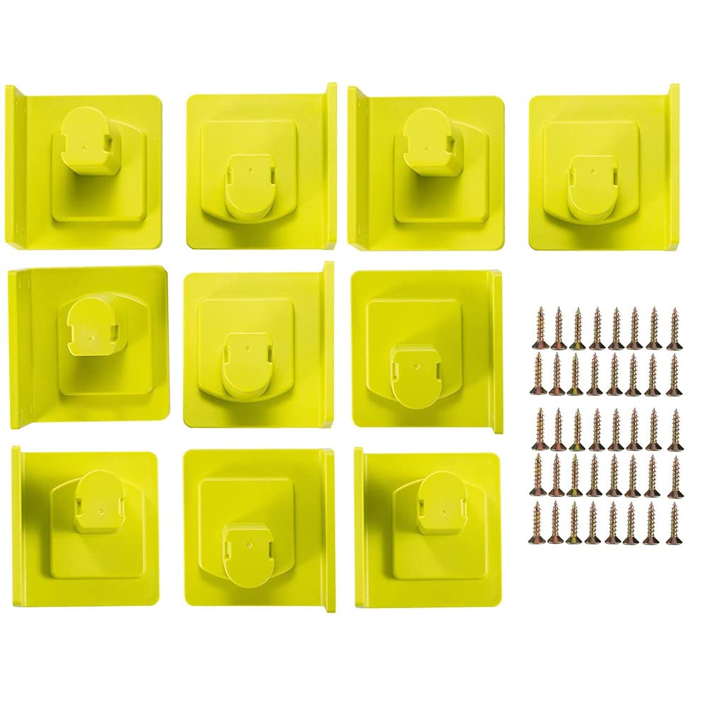 Compasty 10 Packs of Drill Holder Tools, Suitable for 18V Dock Hanger Tool Holder with 40 Screws