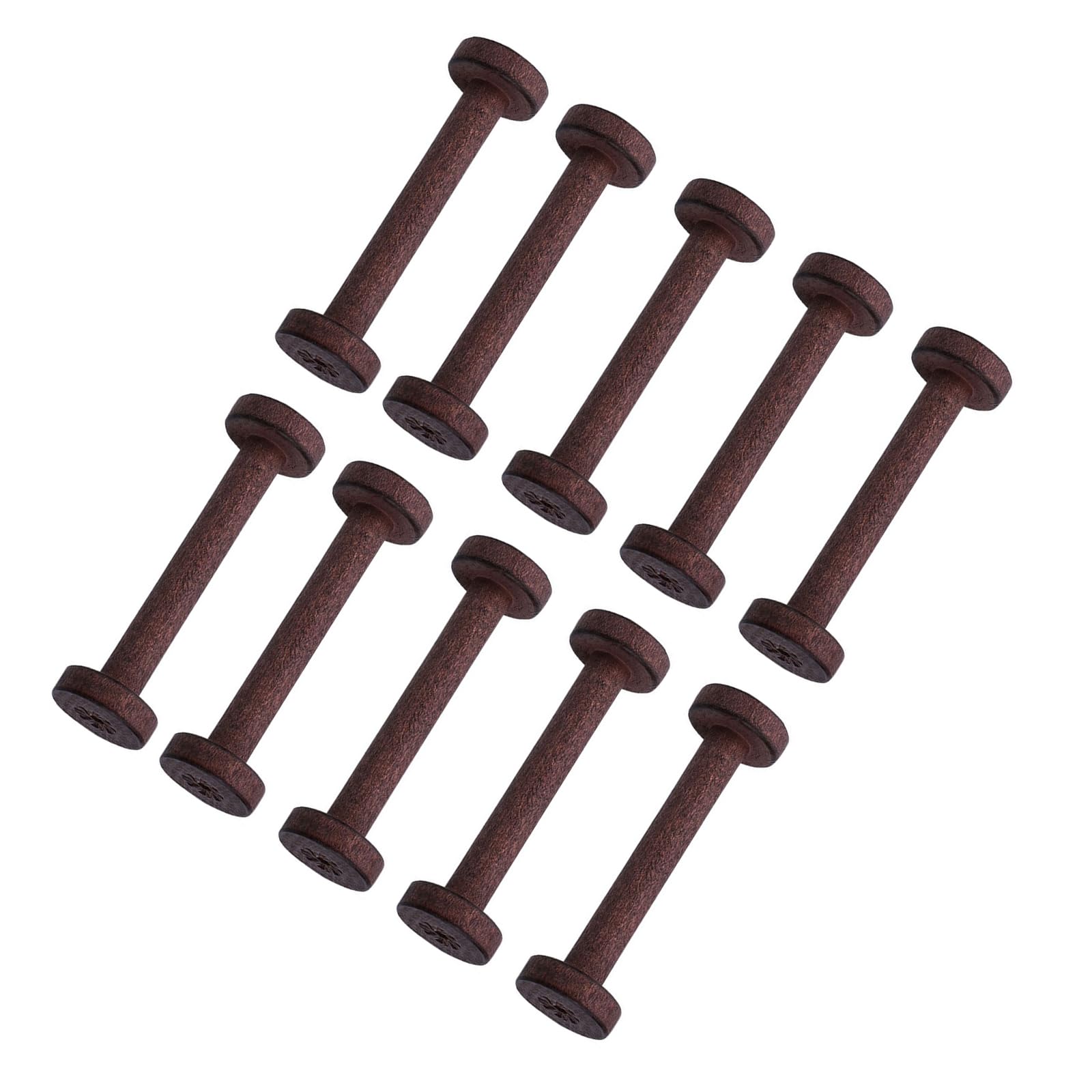 Hsioluted 10Pcs Wood Thread Bobbins Wood Thread Winders for Embroidery Organiser Spool Spool Bobbins
