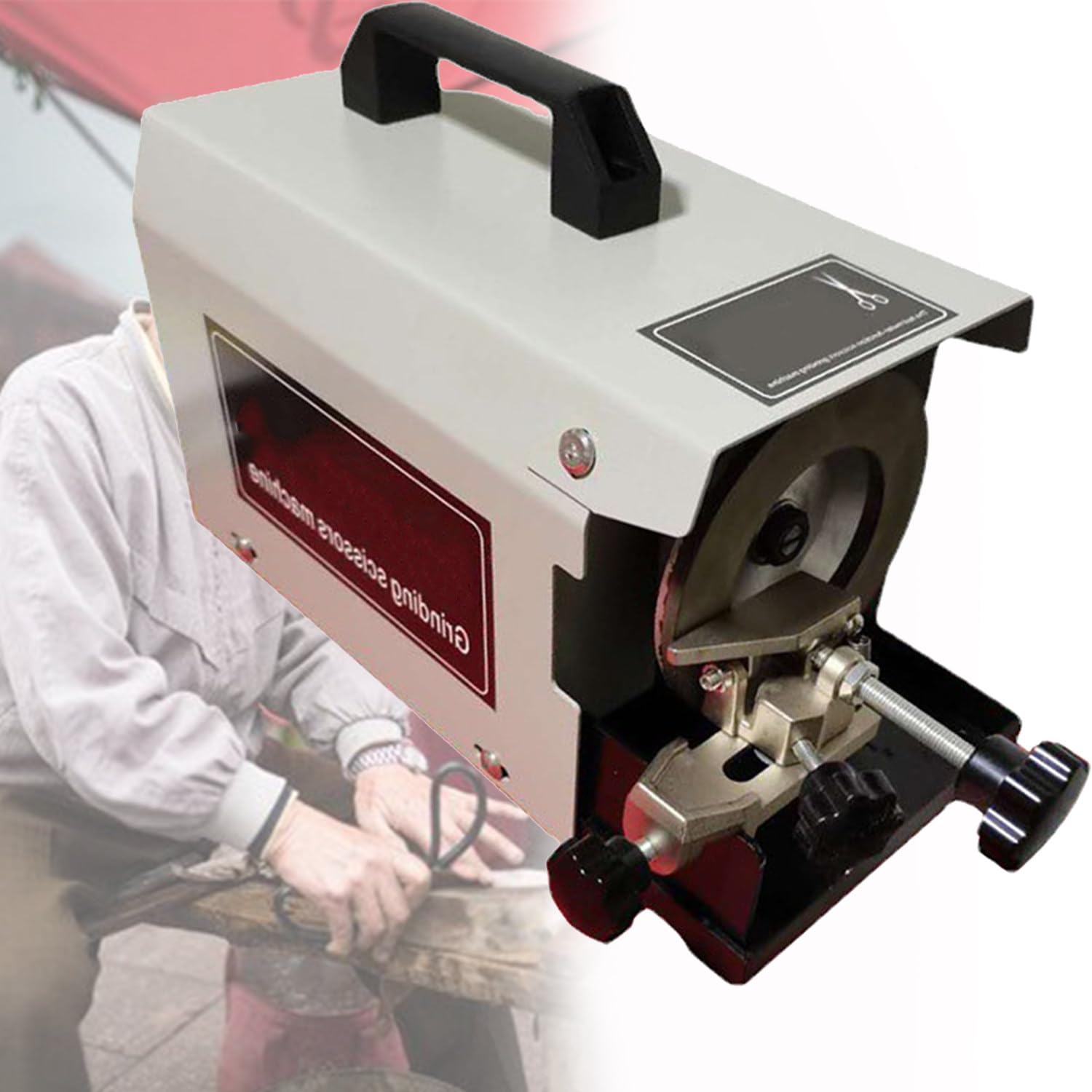 Zoienu Multifunctional knife sharpener electric knife sharpener professional scissors sharpener wheel speed 2800 rpm sharpening tailor thread cutters
