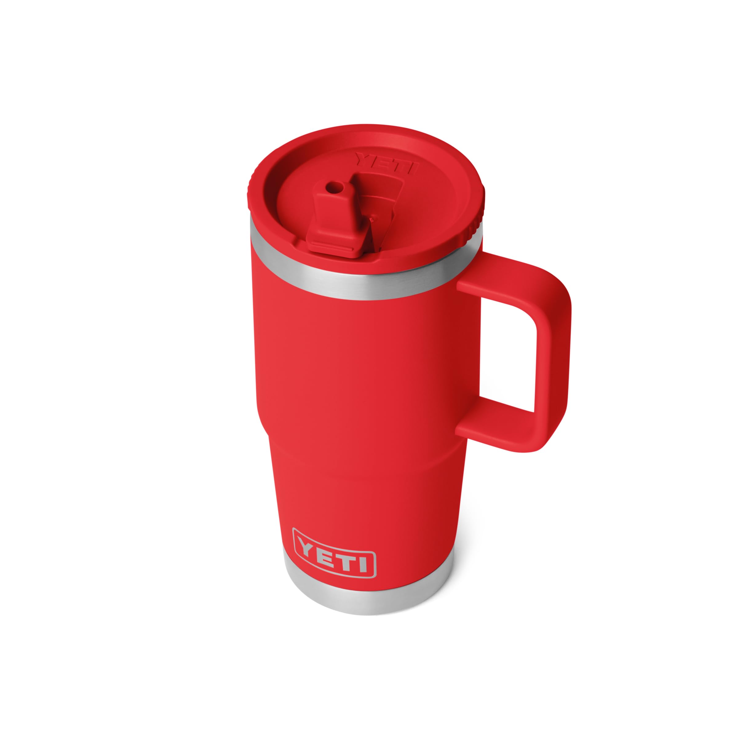 YETI Rambler Gobelet avec couvercle à paille, rouge sauvetage, 591 ml
