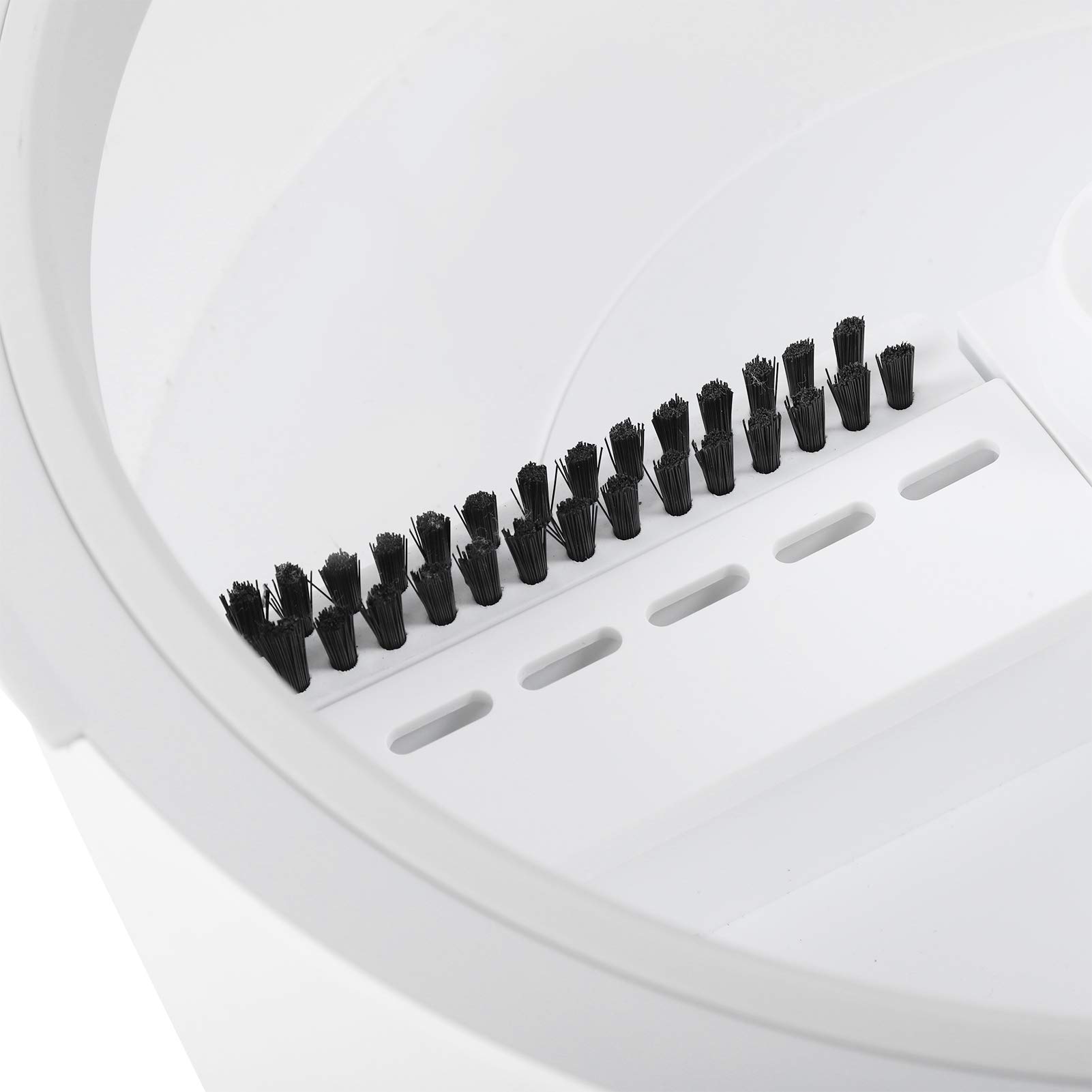 Juego de fregona giratoria universal y cubo para una fácil limpieza en casa con paño de microfibra y mango de acero inoxidable