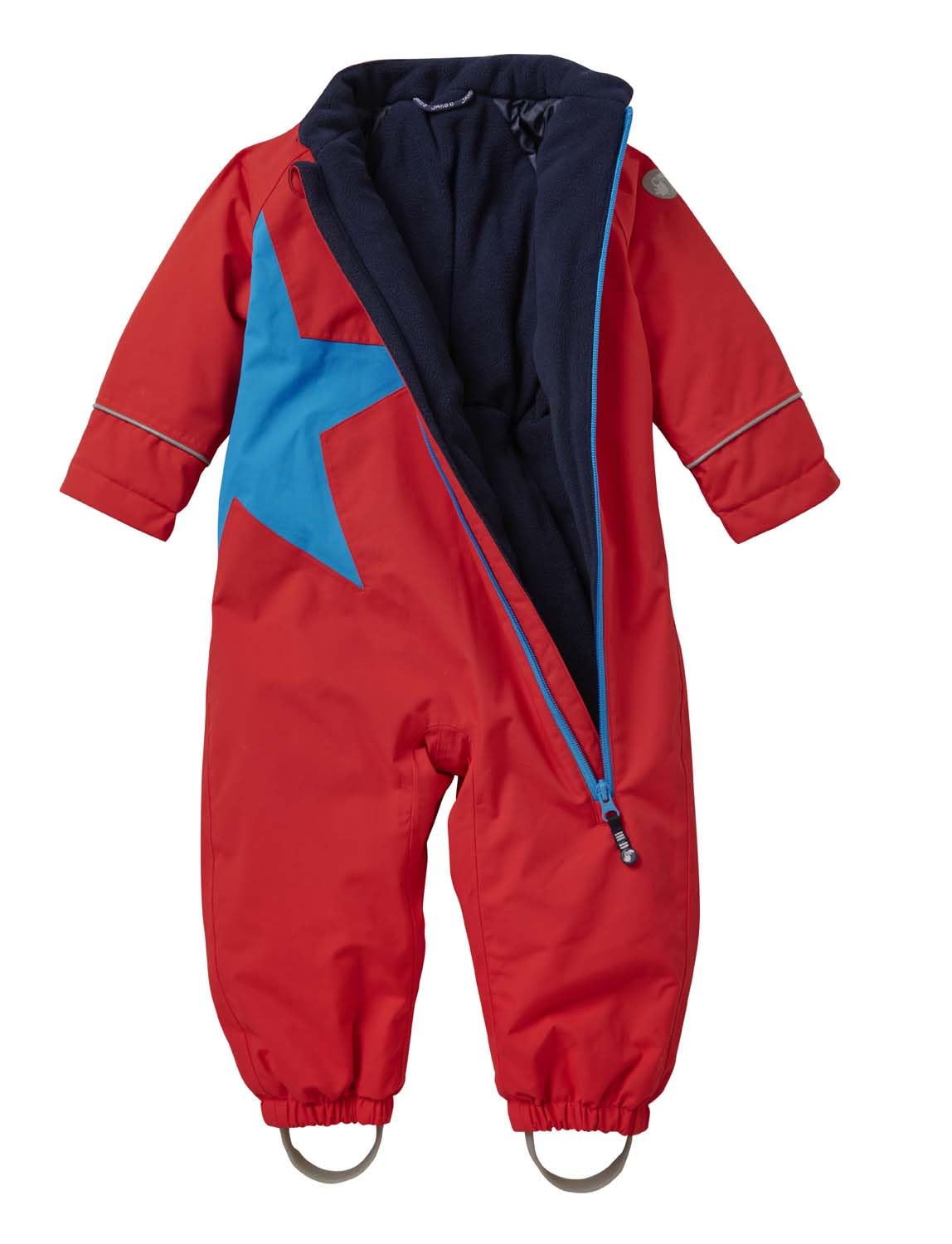 JAKO-O Schneeoverall Baby Kinder Stern, Tomatenrot