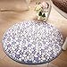Alfombra Redonda Linda Sala de Estar Estera de Yoga Estera de Arrastre del bebé Silla giratoria Taburete Silla de la computadora Cojín Dormitorio Manta Cojín (PATRÓN : C, Tamaño : Diameter 160cm)