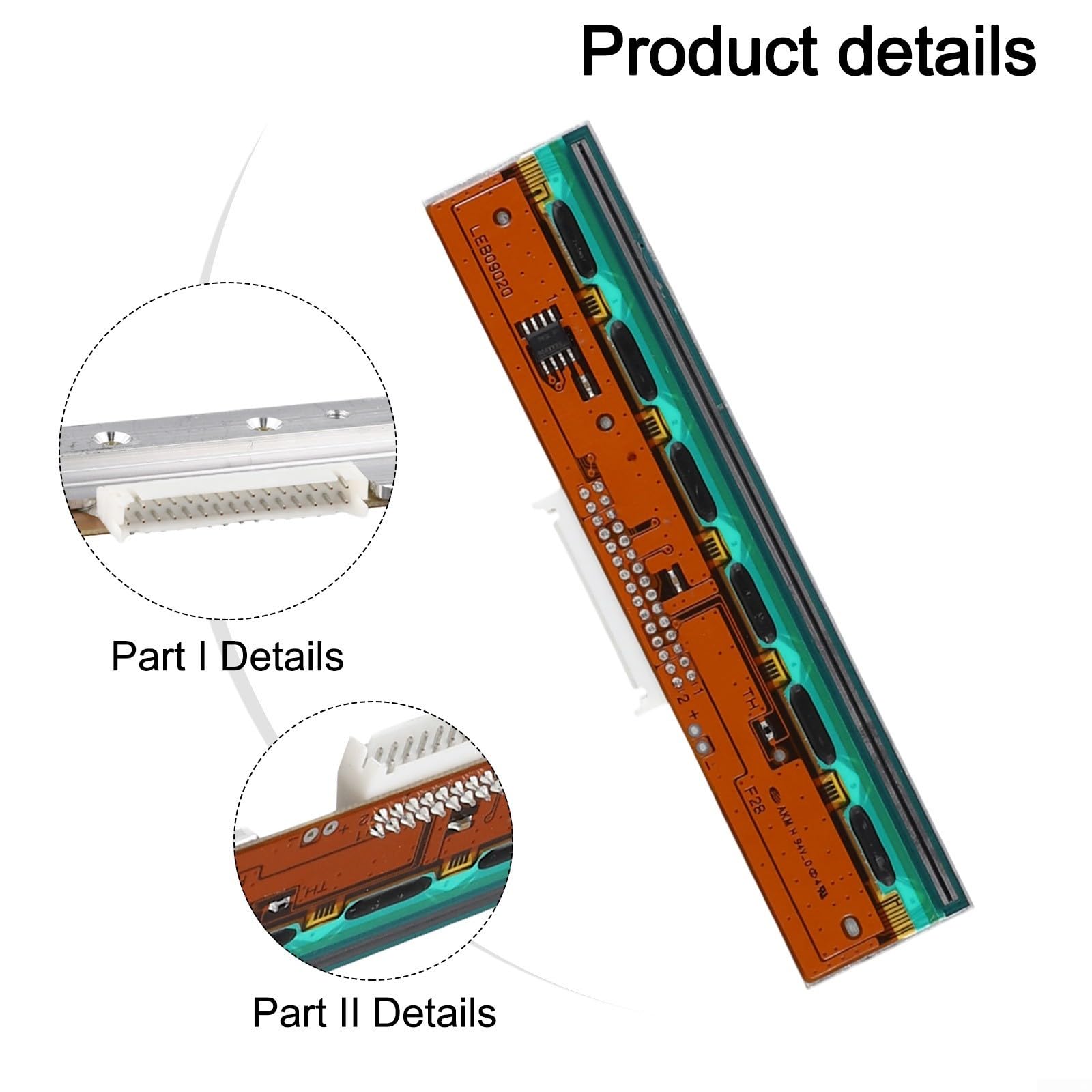Testa di stampa termica 203dpi per Zebra ZT210 ZT220 ZT230 ZT200 - Parte di ricambio per testina di stampa termica diretta P1037974-010 - Stampa affidabile di etichette con codici a barre