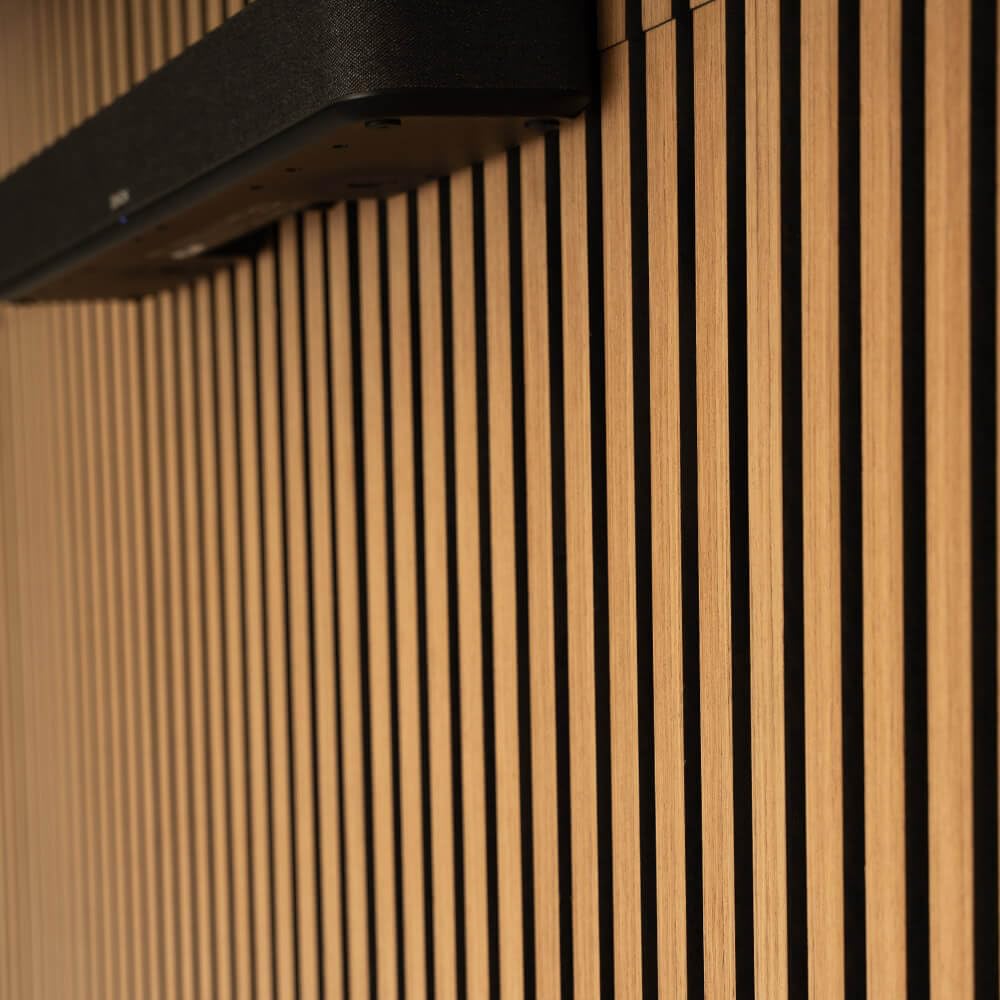 HOME DELUXE - Pannello acustico Sonic Oiled Oak – 6 pannelli, legno in MDF, feltro in poliestere, posizionabile su e fianco I pannelli fonoassorbenti, pannelli acustici da parete