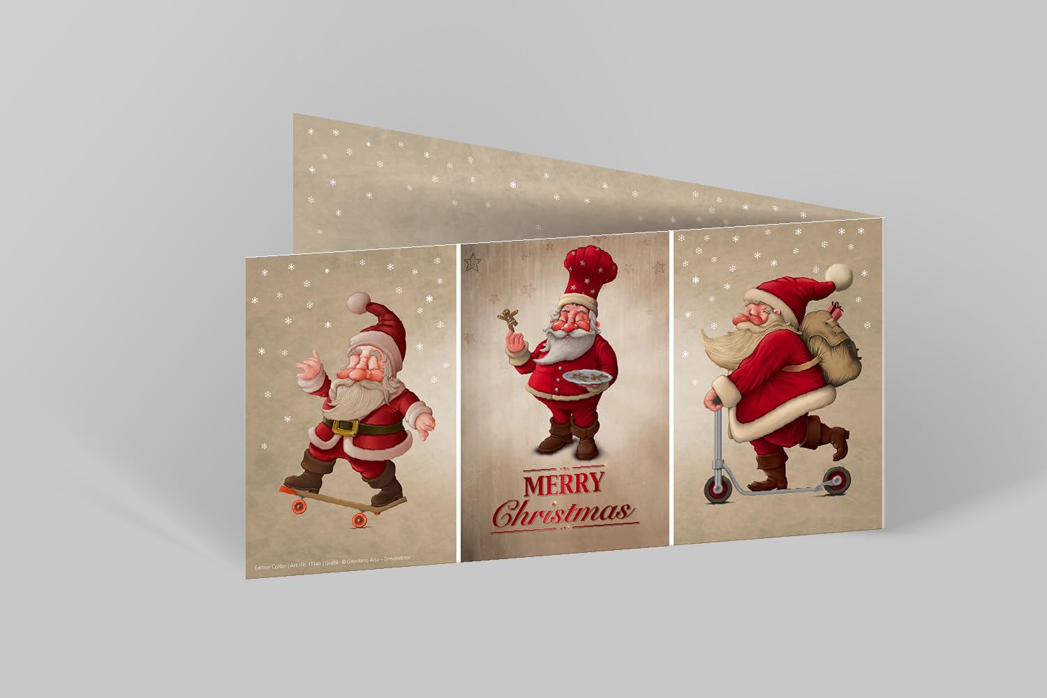 Edition Colibri Lot De 10 Cartes De Noël Amusantes Avec