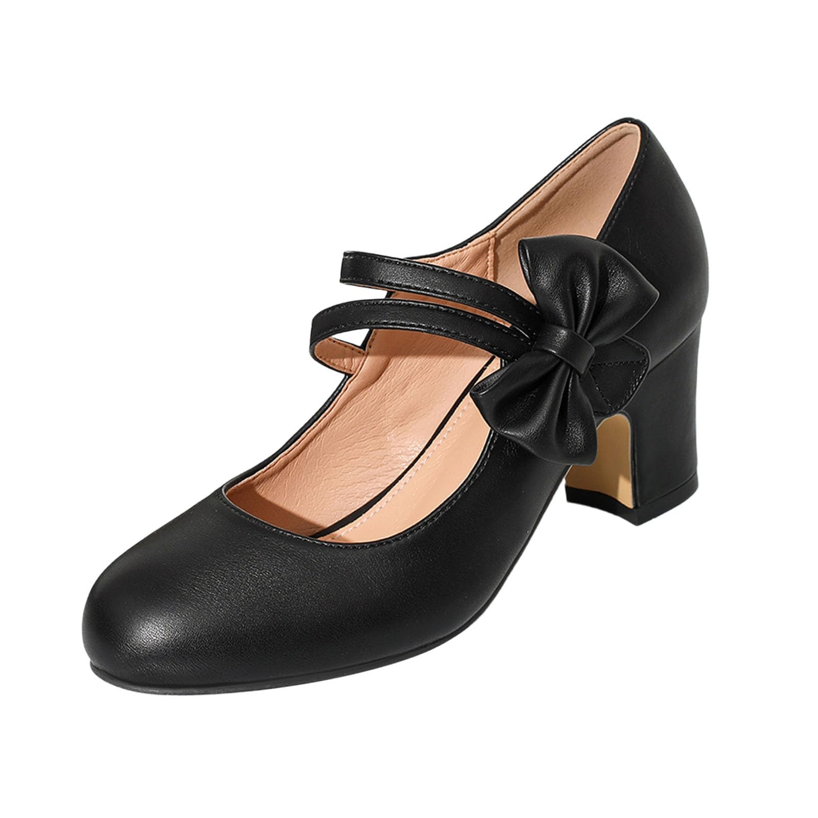 Zapatos de tacón tradicionales, zapatos de baile gruesos, zapatos de novia, bailarinas de tacón cuadrado, zapatos elegantes de tacón con hebilla