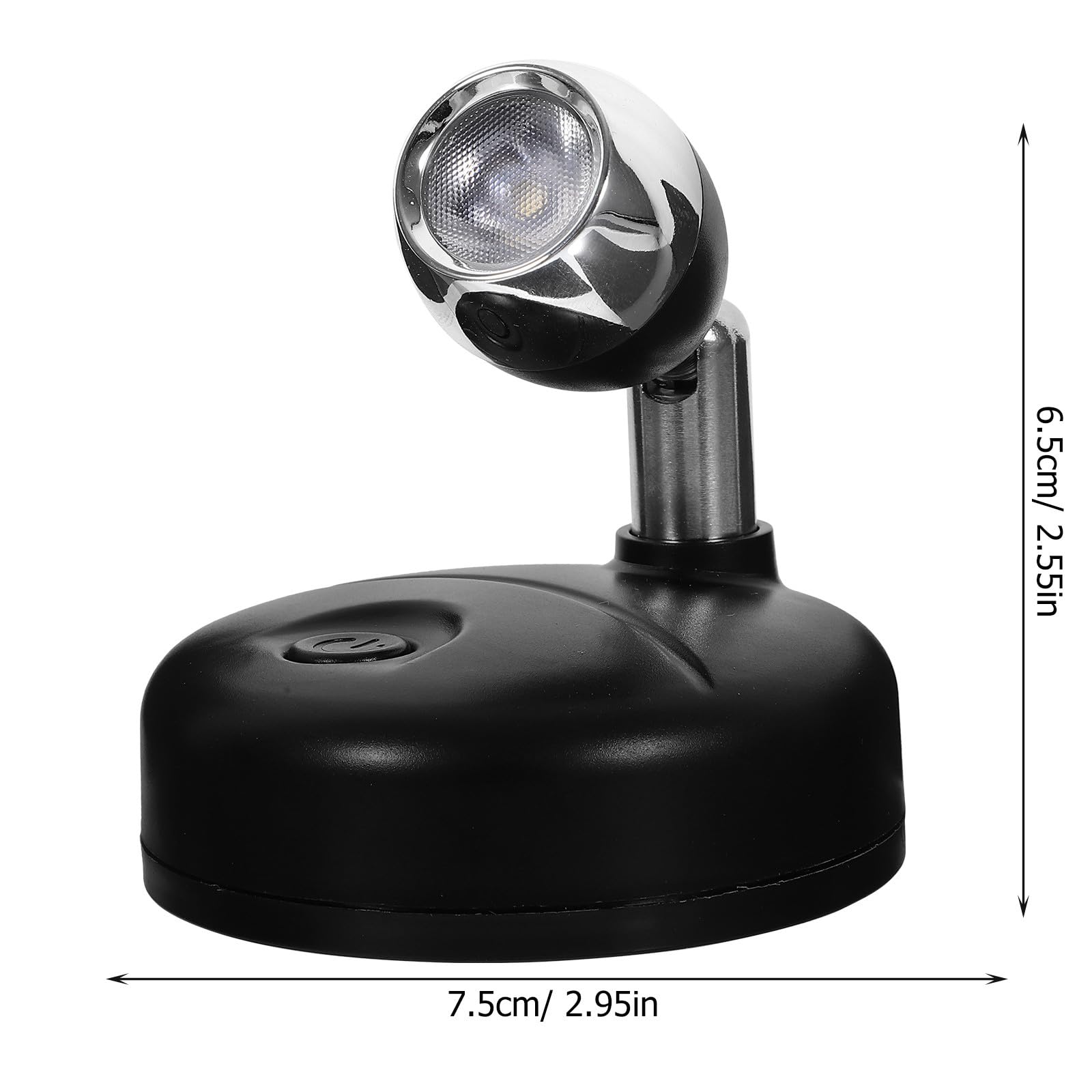 Healeved Mini Focos LED Recargables para Gabinete Ángulo Ajustable y Control Remoto Infrarrojo, Luz Portátil Pilas para Estantes y Armarios, 2 Piezas