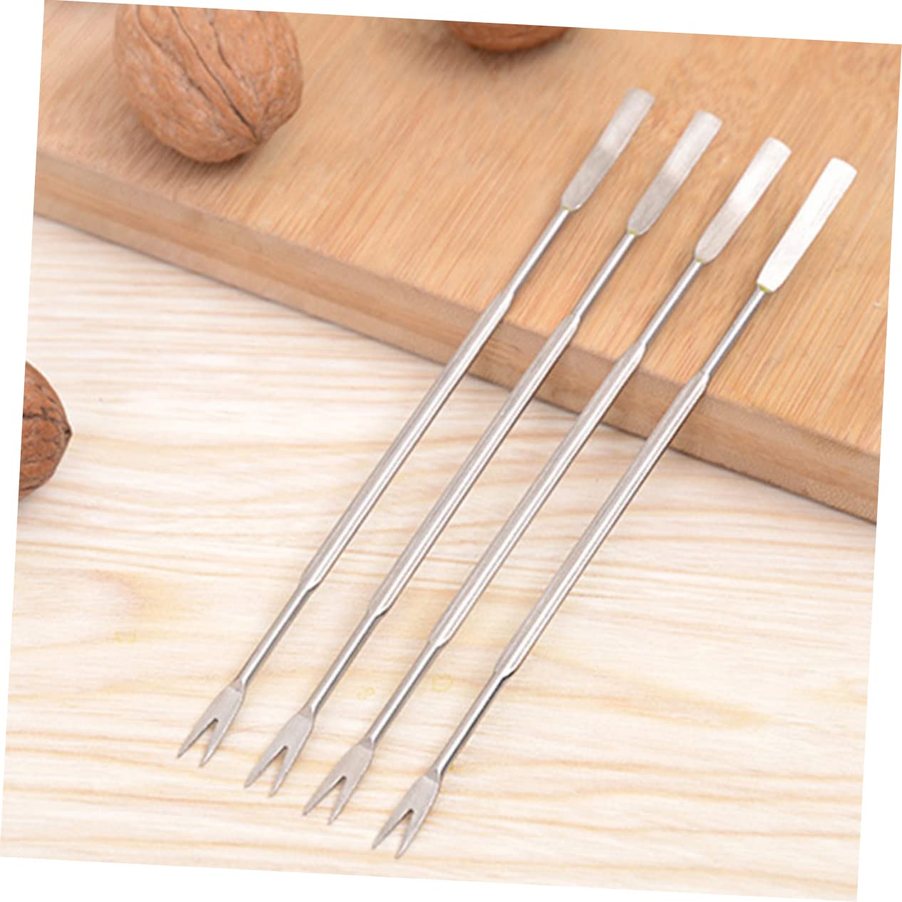 Cabilock Juego de Utensilios para Marisco 12 Piezas (6 Tenacillas 6 Picas) Aleación de Zinc y Acero Inoxidable Resistente Abridor de Langostas y Crustáceos para Comedor y Cocina Doméstica