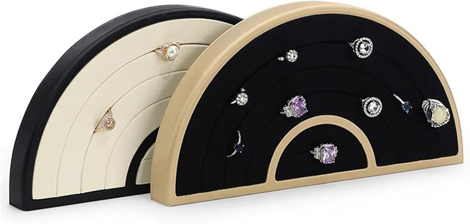 Jewelry Holder Stand Ring Earring Jewelry Display Tray Storage Box Large Capacity Earring Storage Box Jewelry Tray Earring Storage Box Necklace Hanger Wall Mount(Color:B) (B)