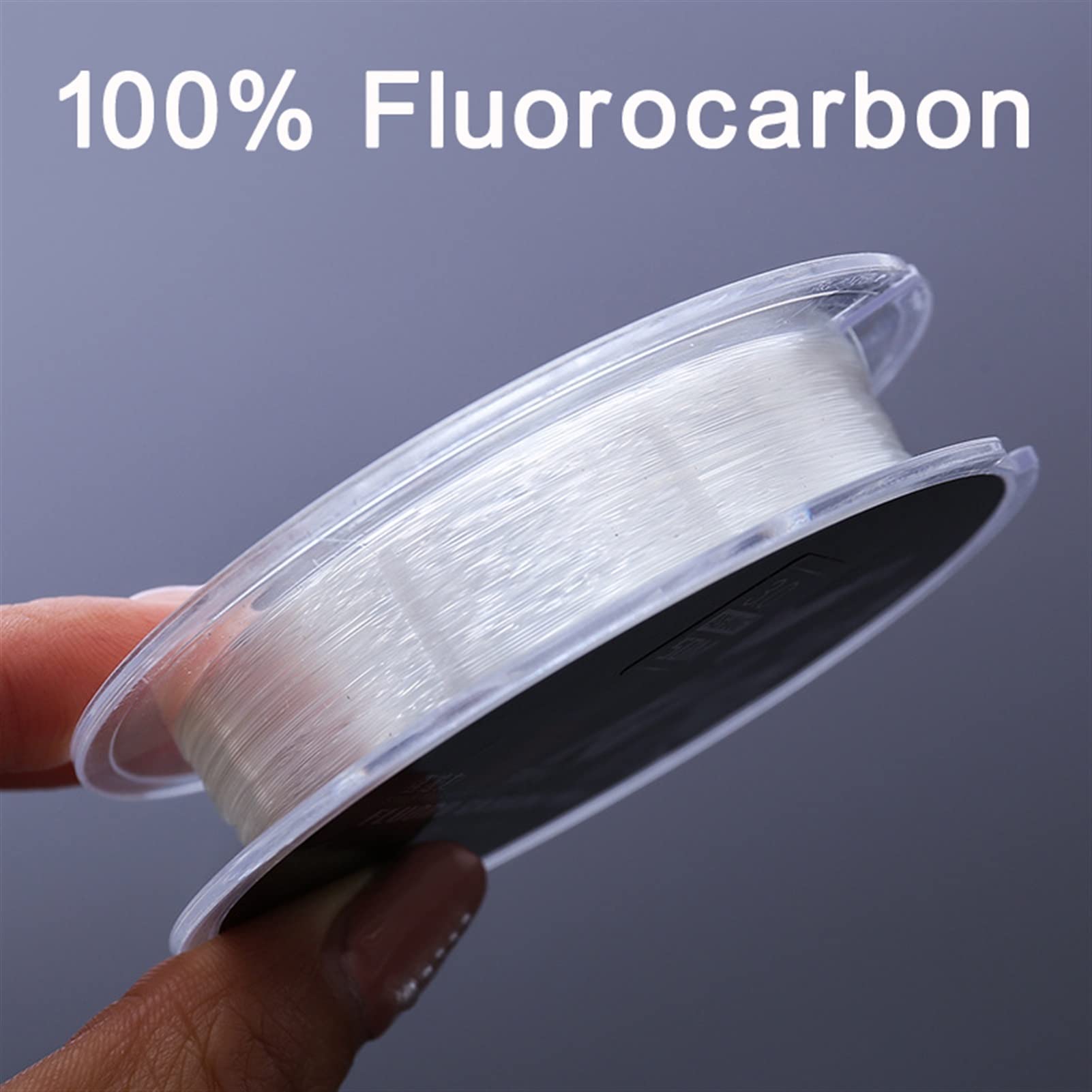 TOMYEUS Fil de Peche 50m monofilament Ligne de pêche au fluorocarbone Résistance à la résistance à la Laisse Ligne de Leader en Fibre de Carbone de Carbone Ligne de pêche